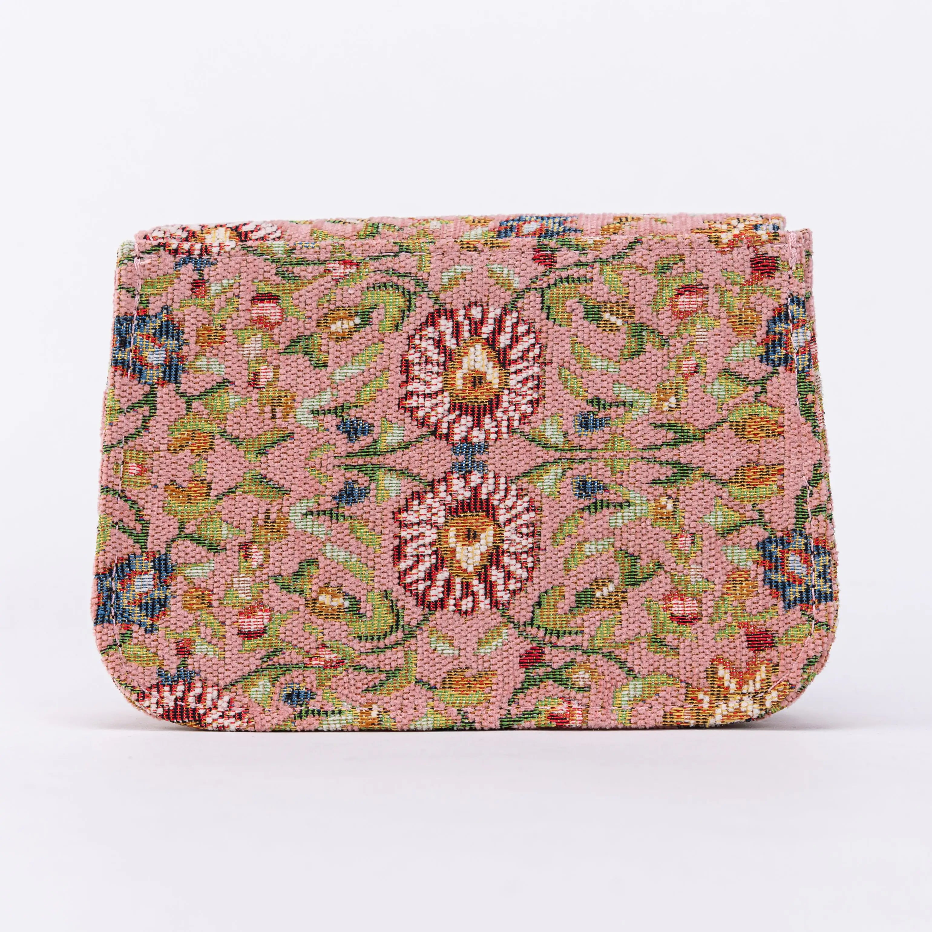 Oriental Pink Flap Crossbody Bag of America BACK
