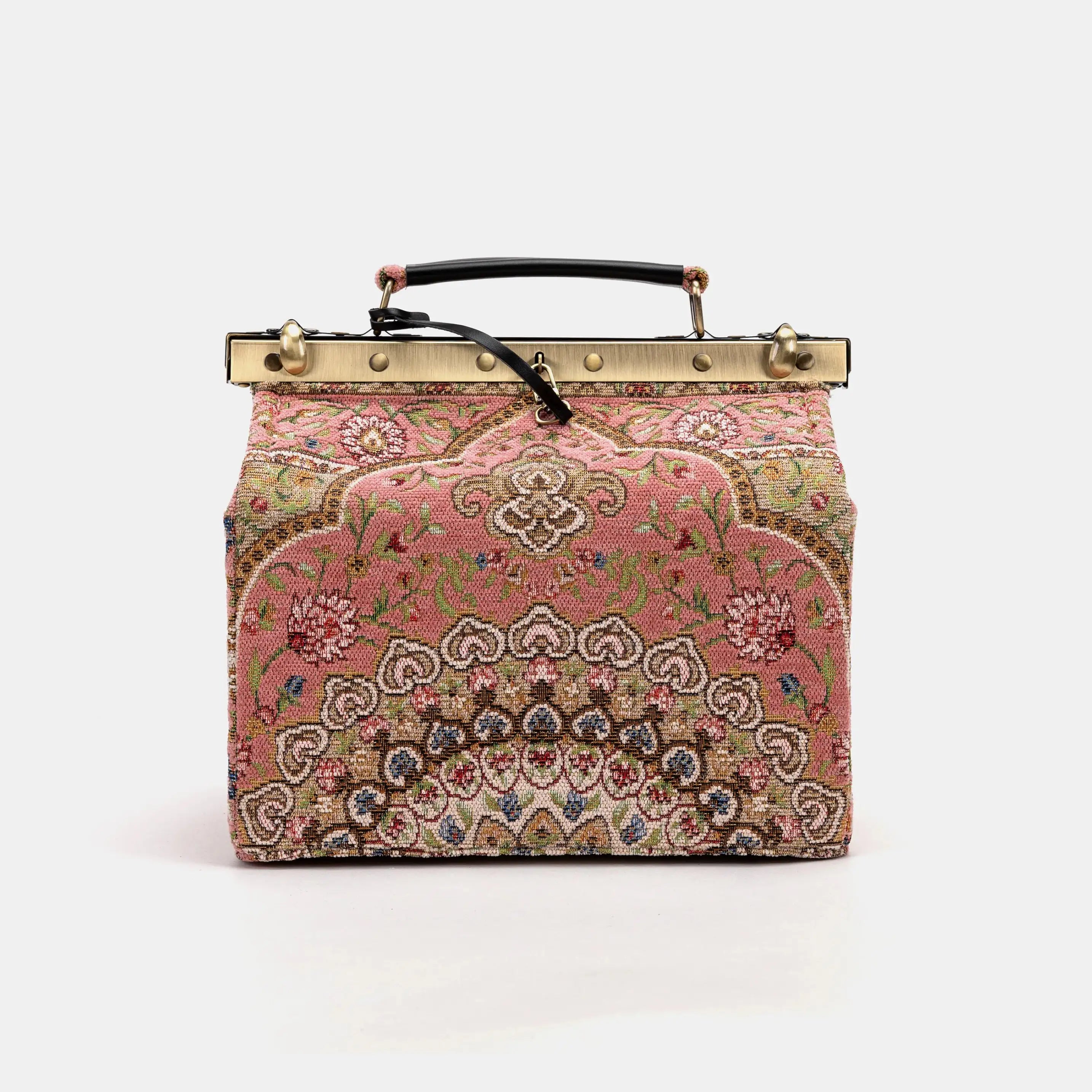 Oriental Pink Vivienne Carpet Purse Gladstone Bag of America main