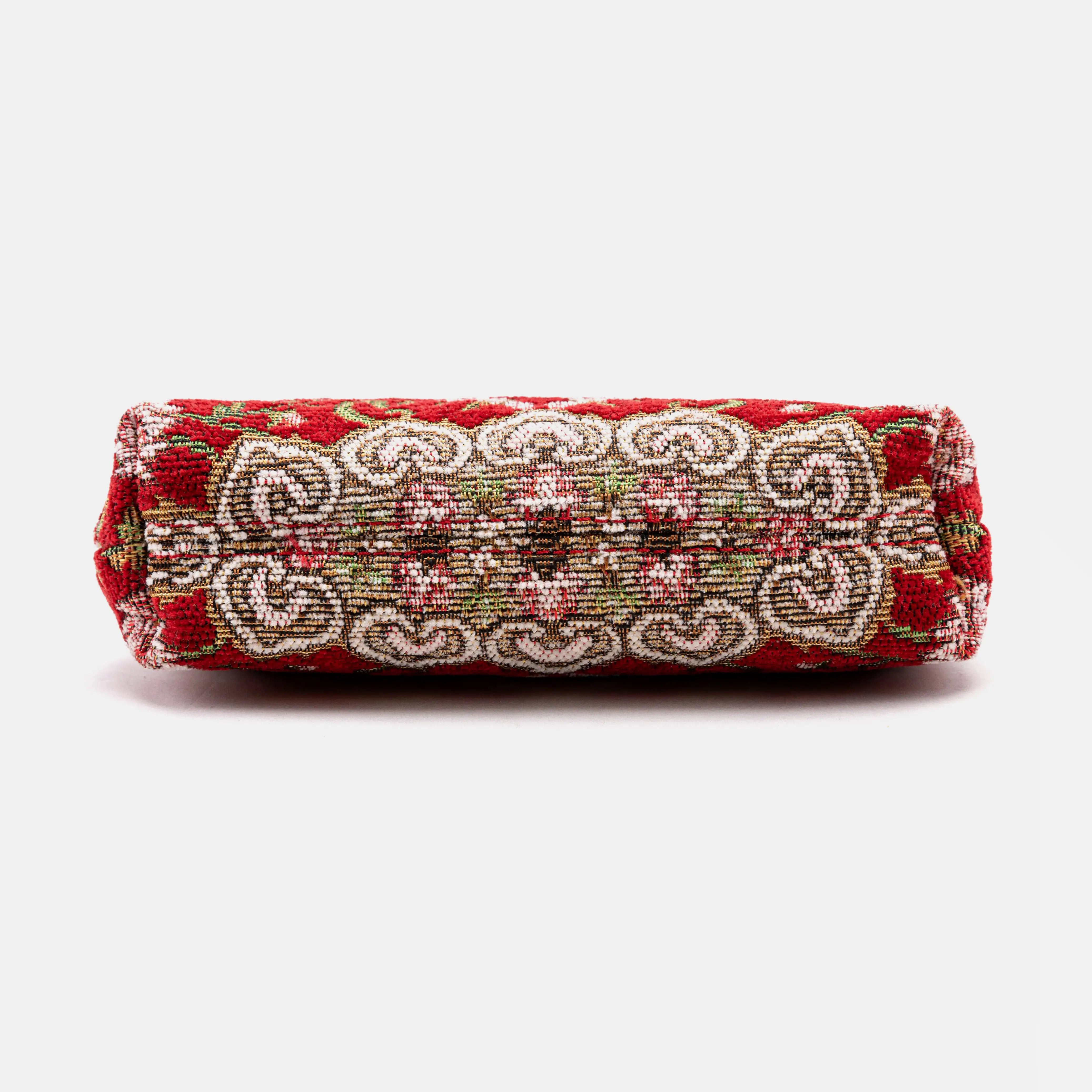Oriental Red Alma Clutch bottom