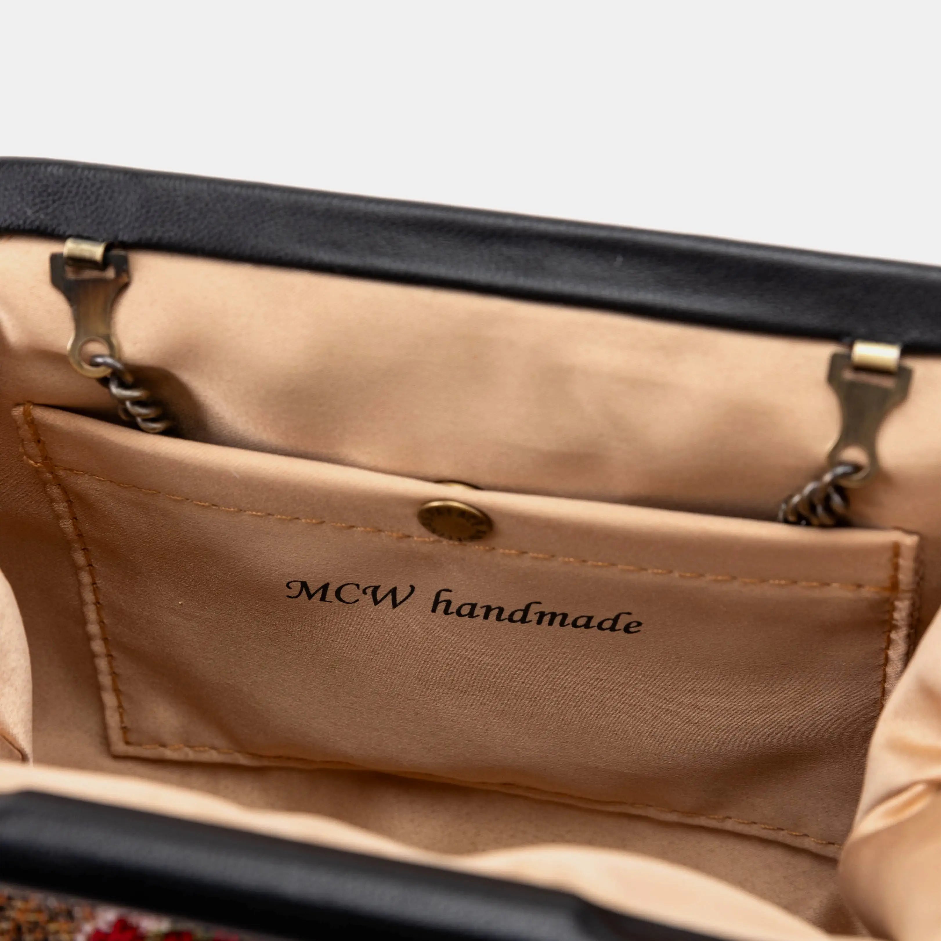 Oriental Red Alma Clutch logo