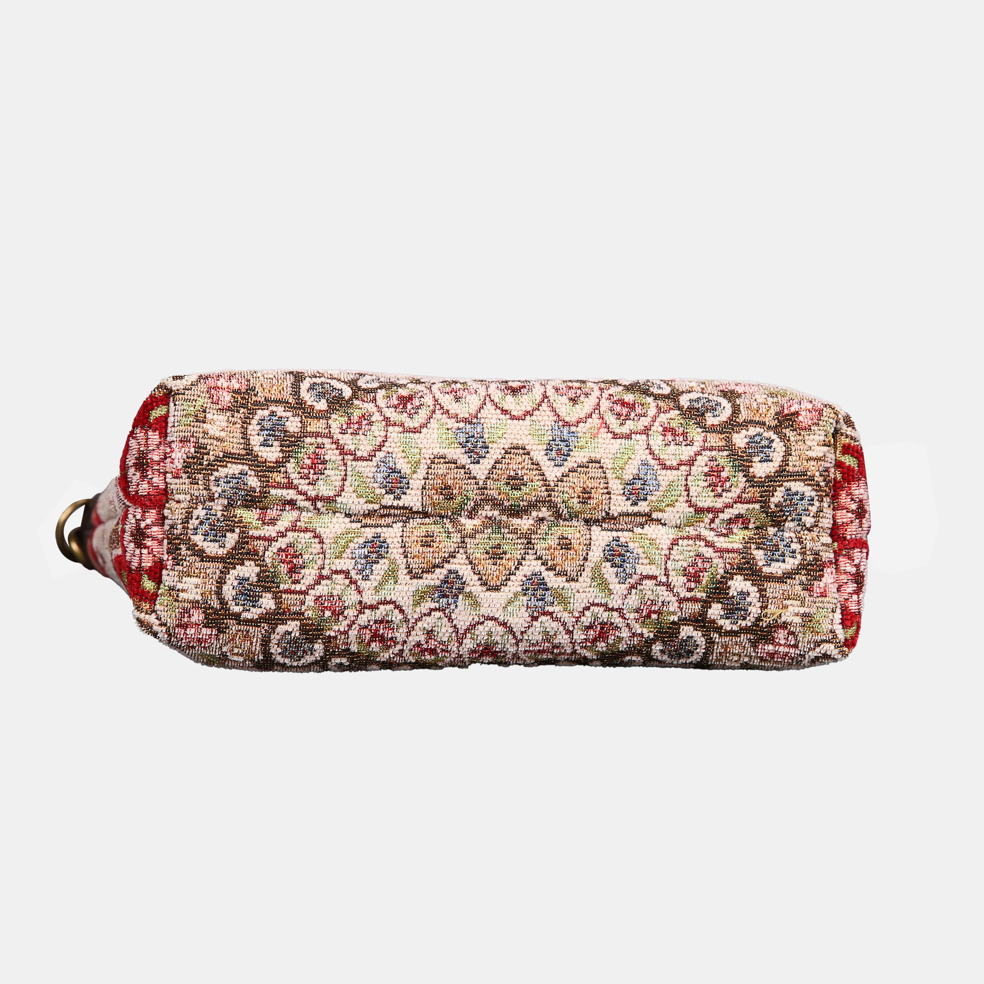Oriental Wine Carpet Crossbody Bag carpet bag MCW Handmade of America bottom