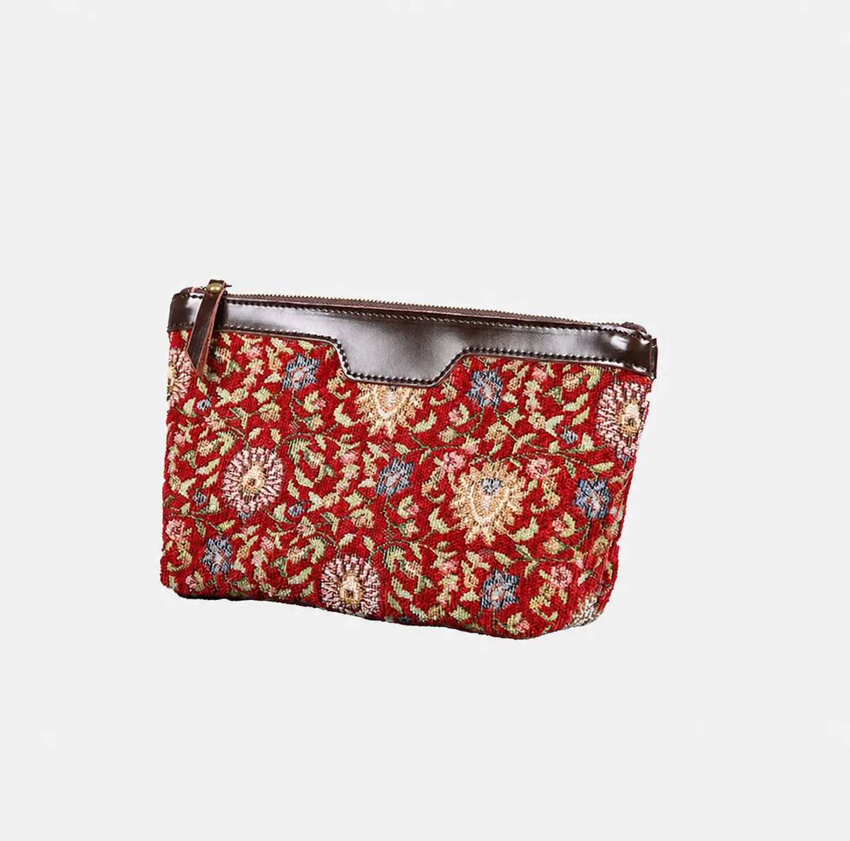 Oriental Wine Carpet Makeup Bag carpet bag MCW Handmade of America front