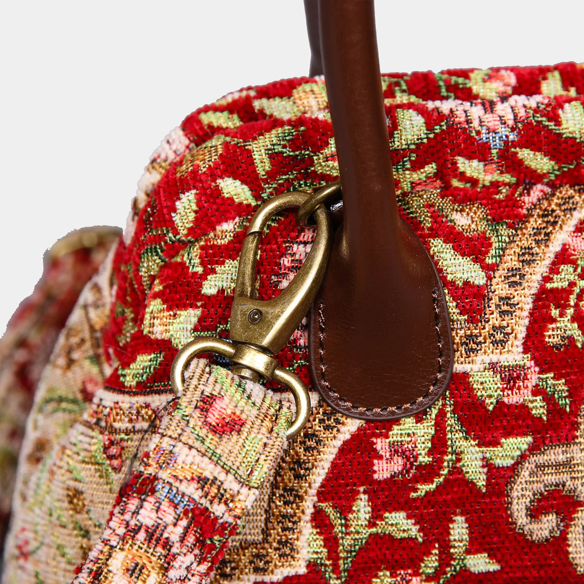 Oriental Red Carpet Satchel Carpetbag of America buckle