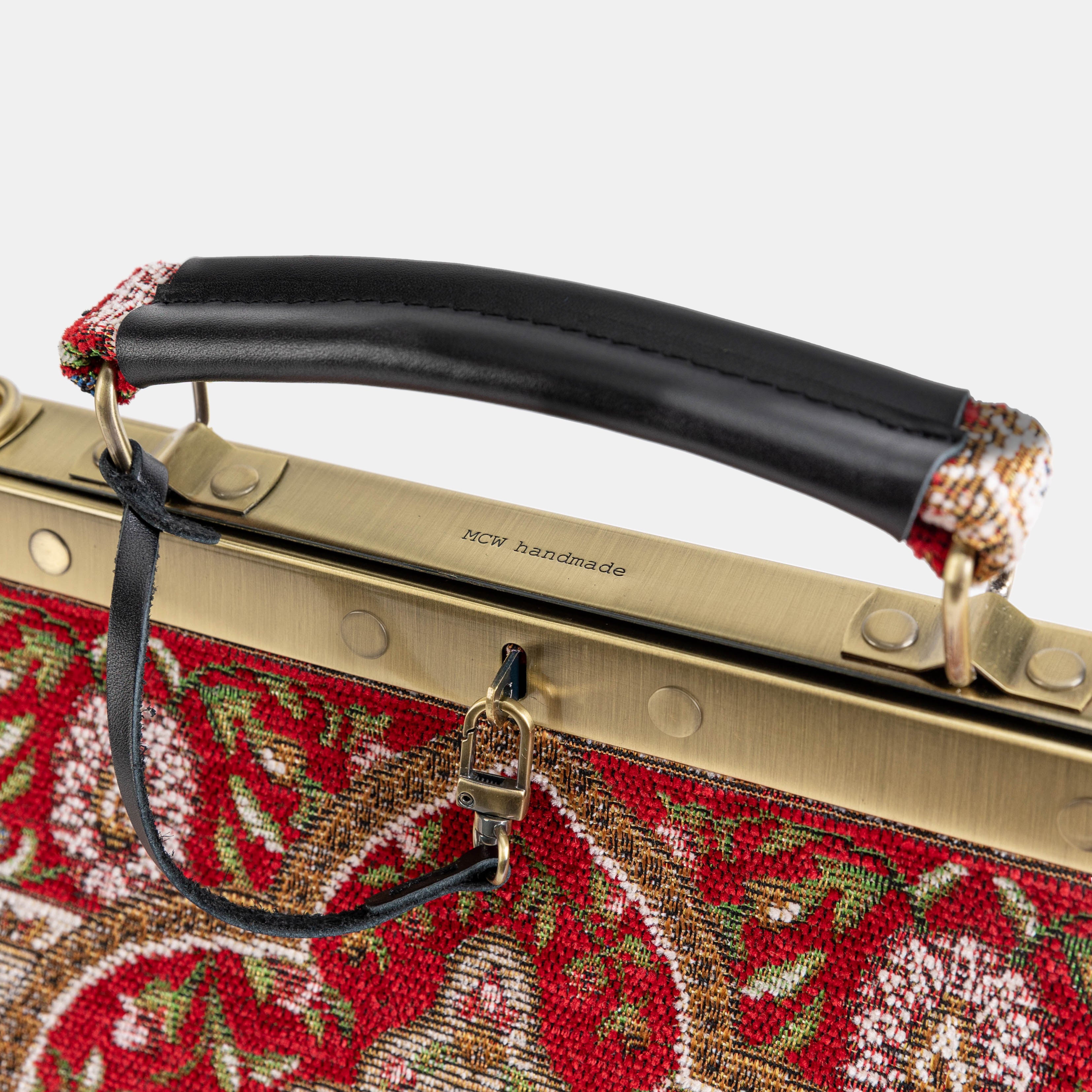 Oriental Red Celine Carpet Gladstone Bag of America logo