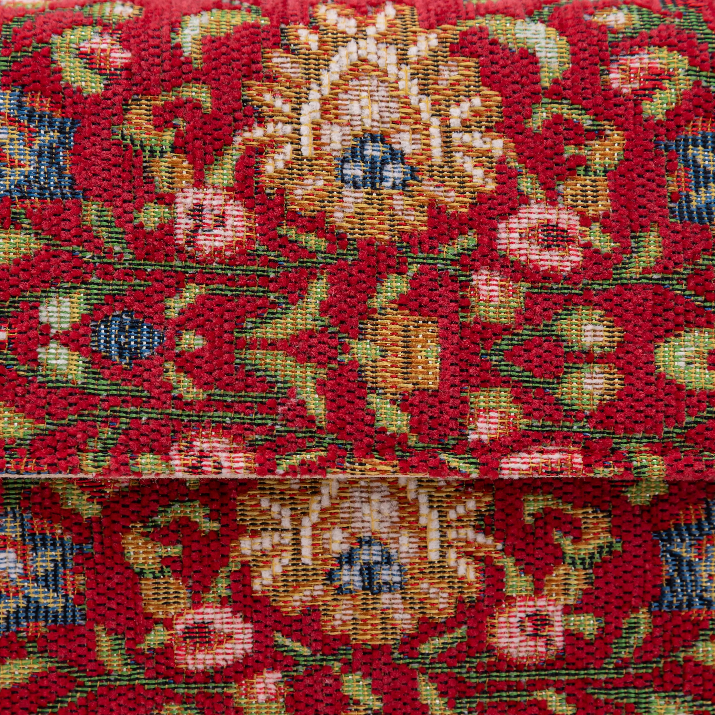 Oriental Red Flap Crossbody Bag of America DETAIL