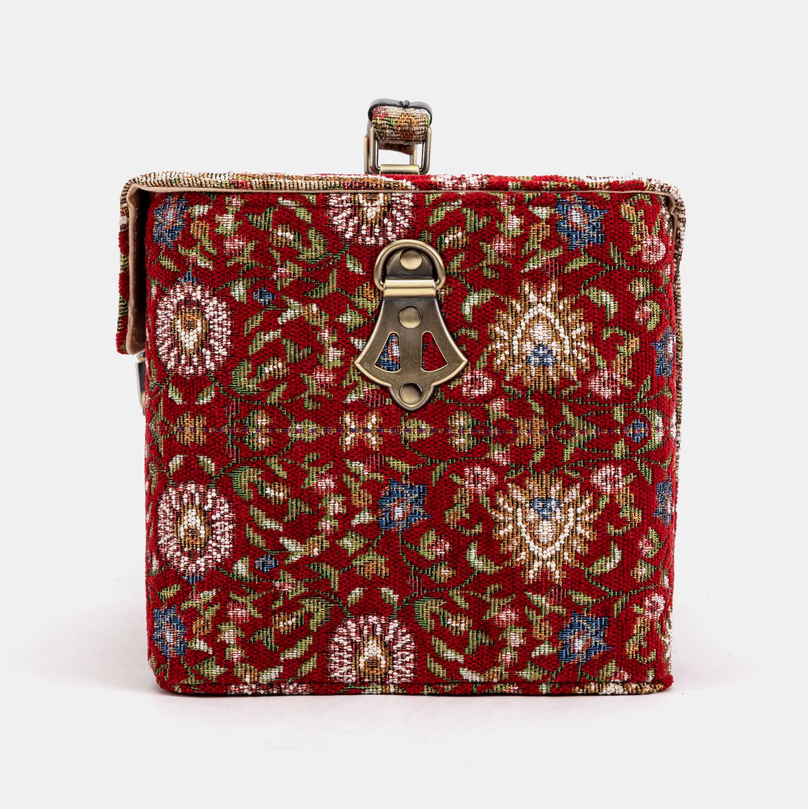 Oriental Red Josephine Large Train Case side