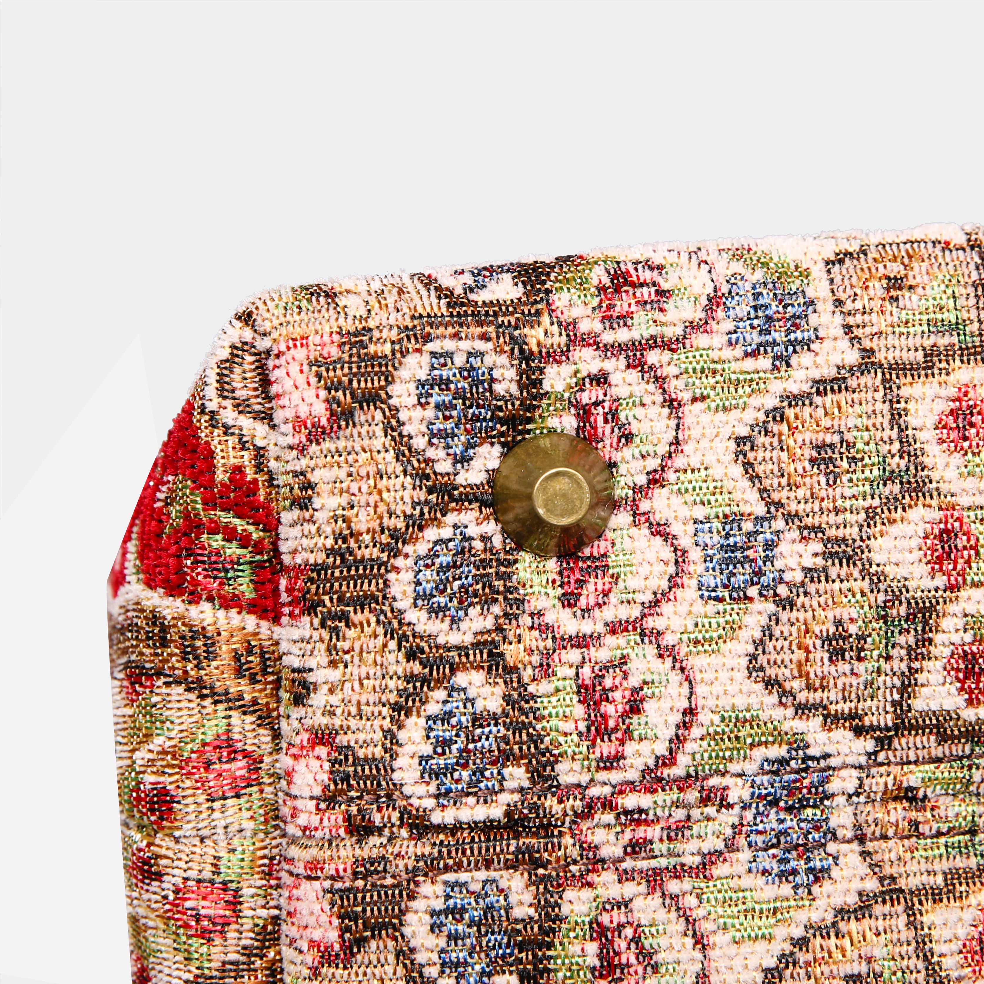 Oriental Wine Tuck Lock Carpet Satchel carpet bag MCW Handmade bottom