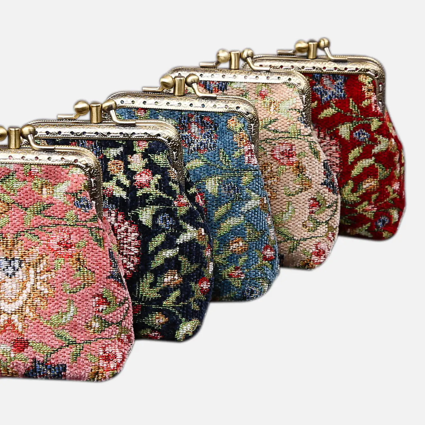 Oriental Series Double Kiss Clasp Coin Purse of America group photo-9