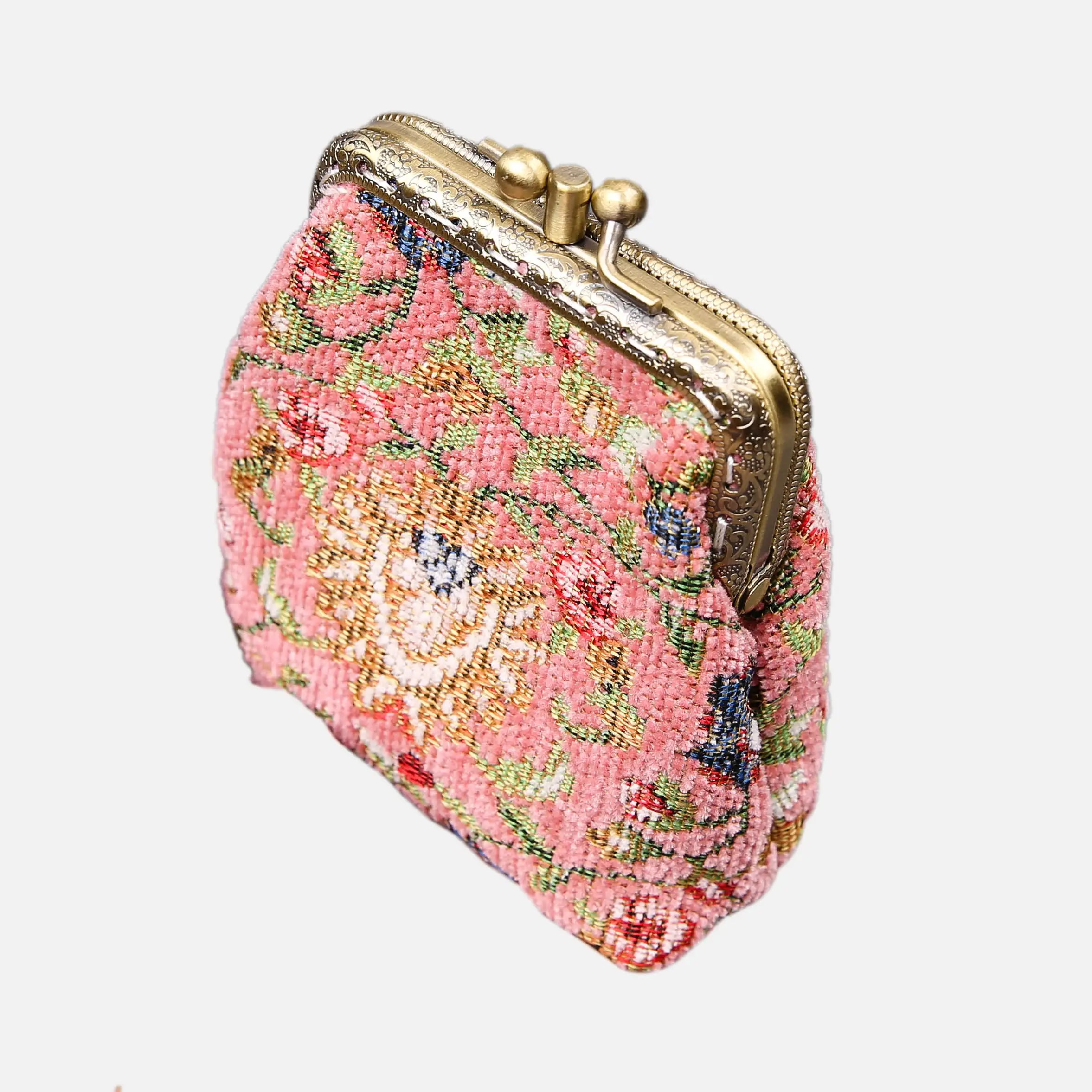 Oriental Series Double Kiss Clasp Coin Purse of America Front side-3