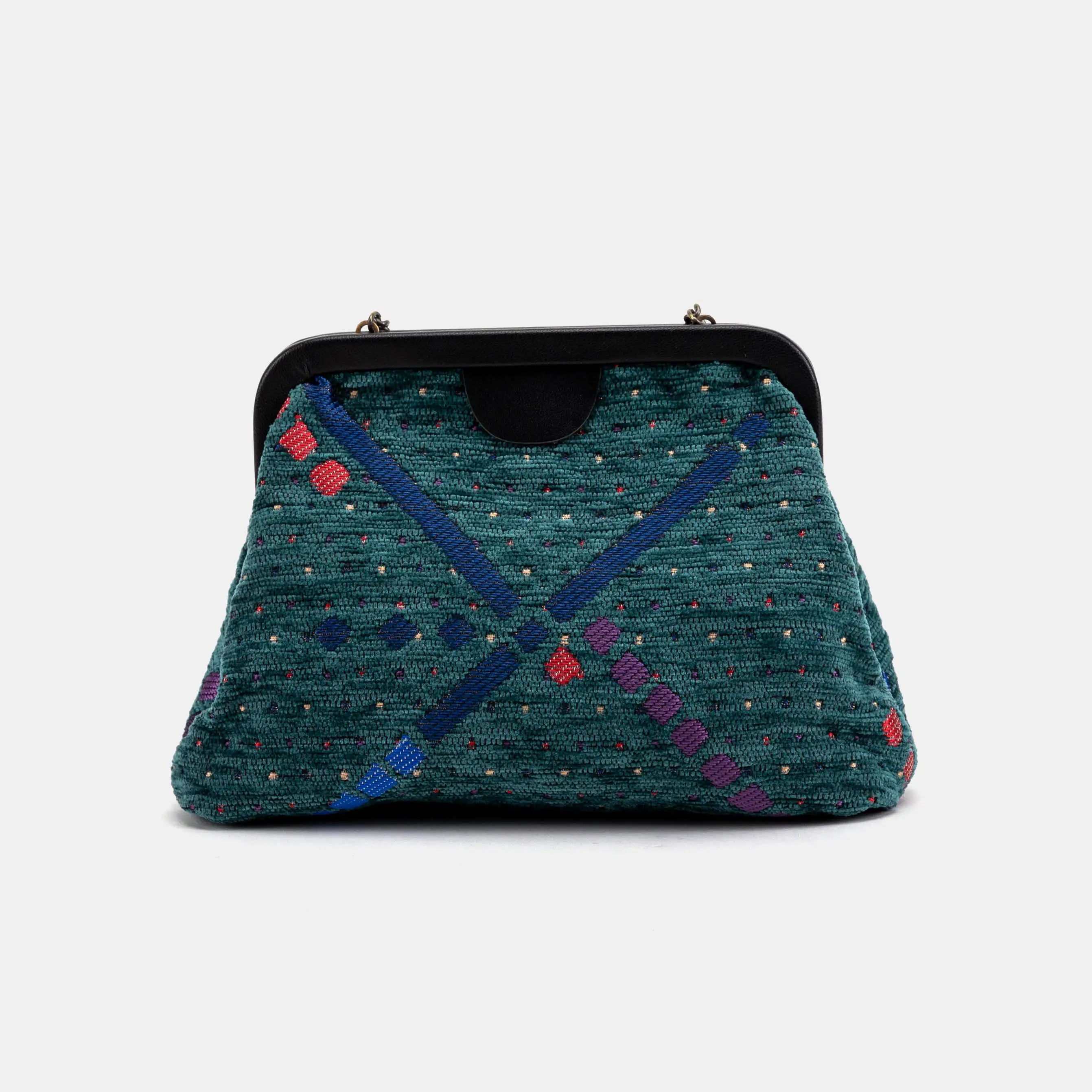 PDX Portland Airport Alma Evening Clutch Carpet Bag  back