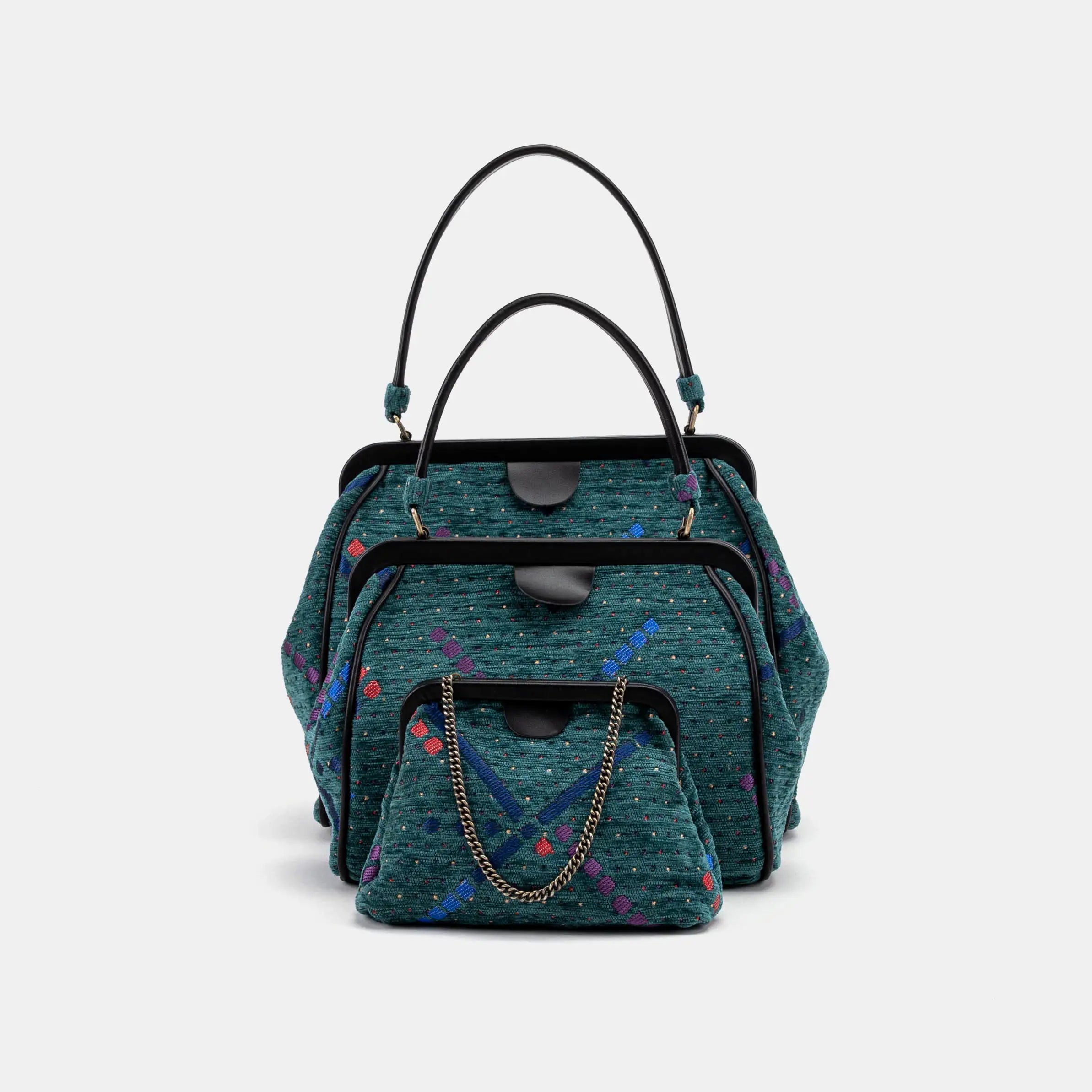 PDX Portland Airport Alma Satchel Carpet Bag