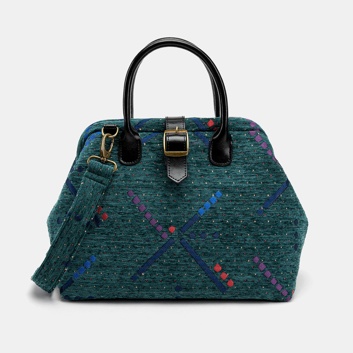 PDX Portland Airport Carpet Handbag Purse of America front