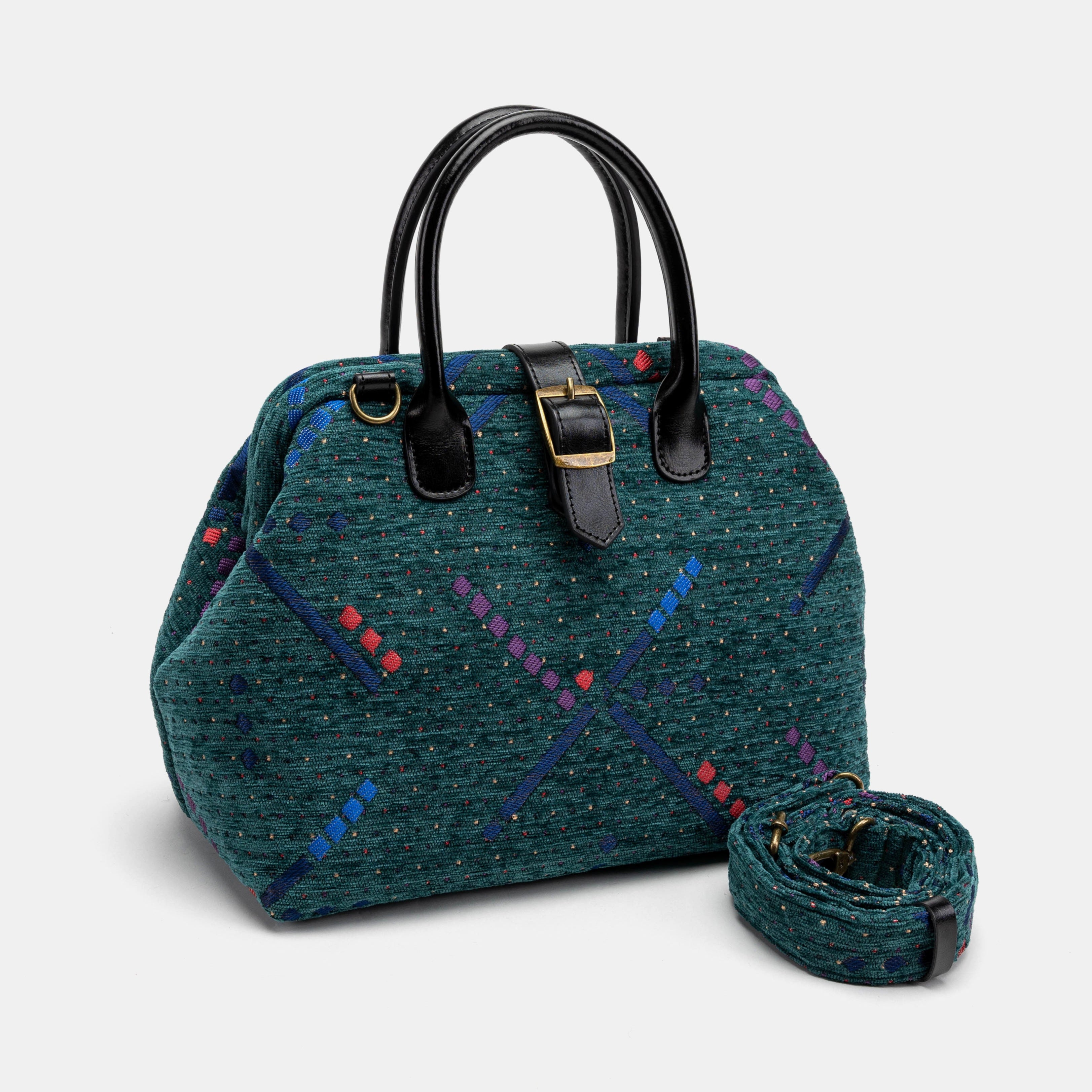 PDX Portland Airport Carpet Handbag Purse of America with shoulder strap