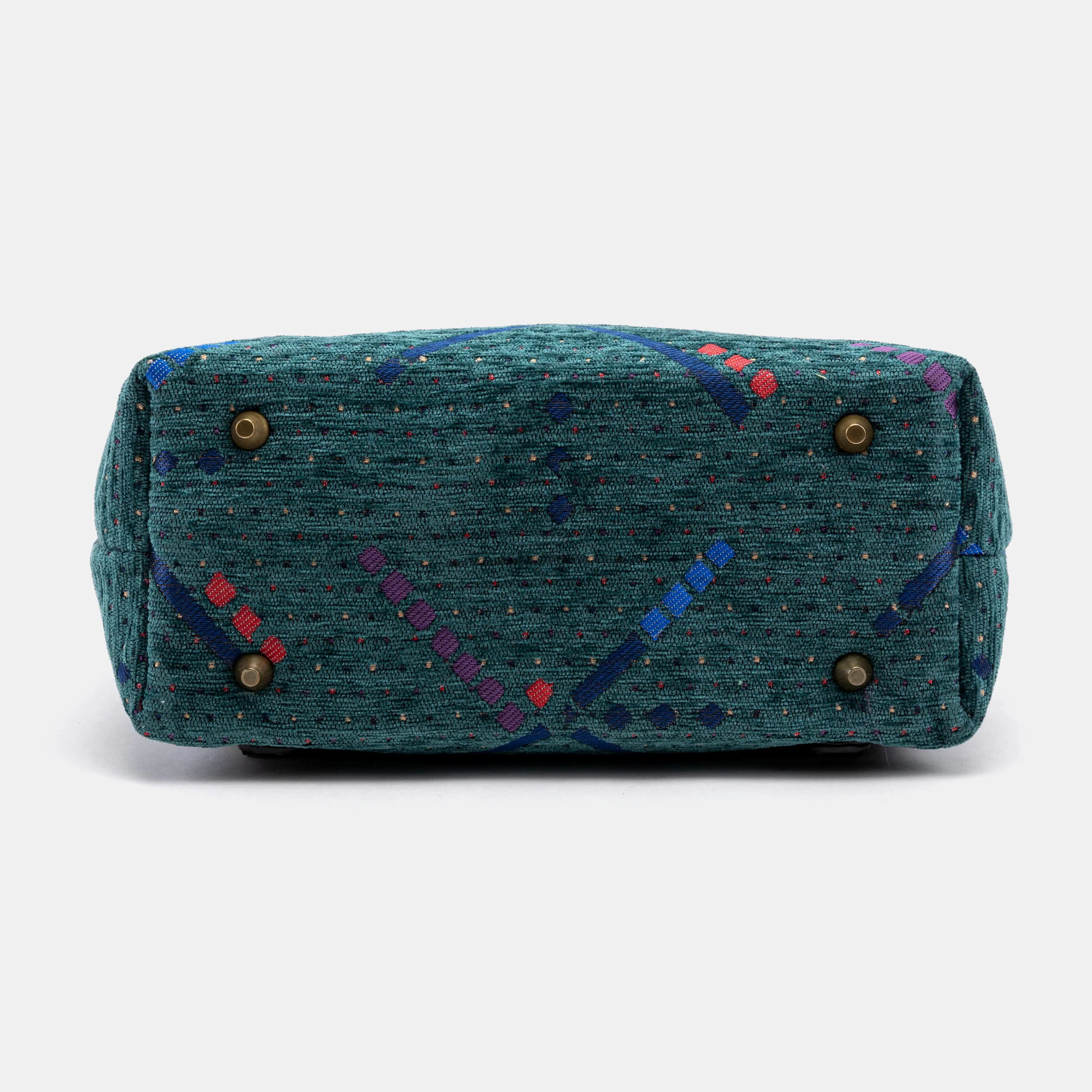 PDX Portland Airport Carpet Laptop Backpack Carpetbag of America bottom