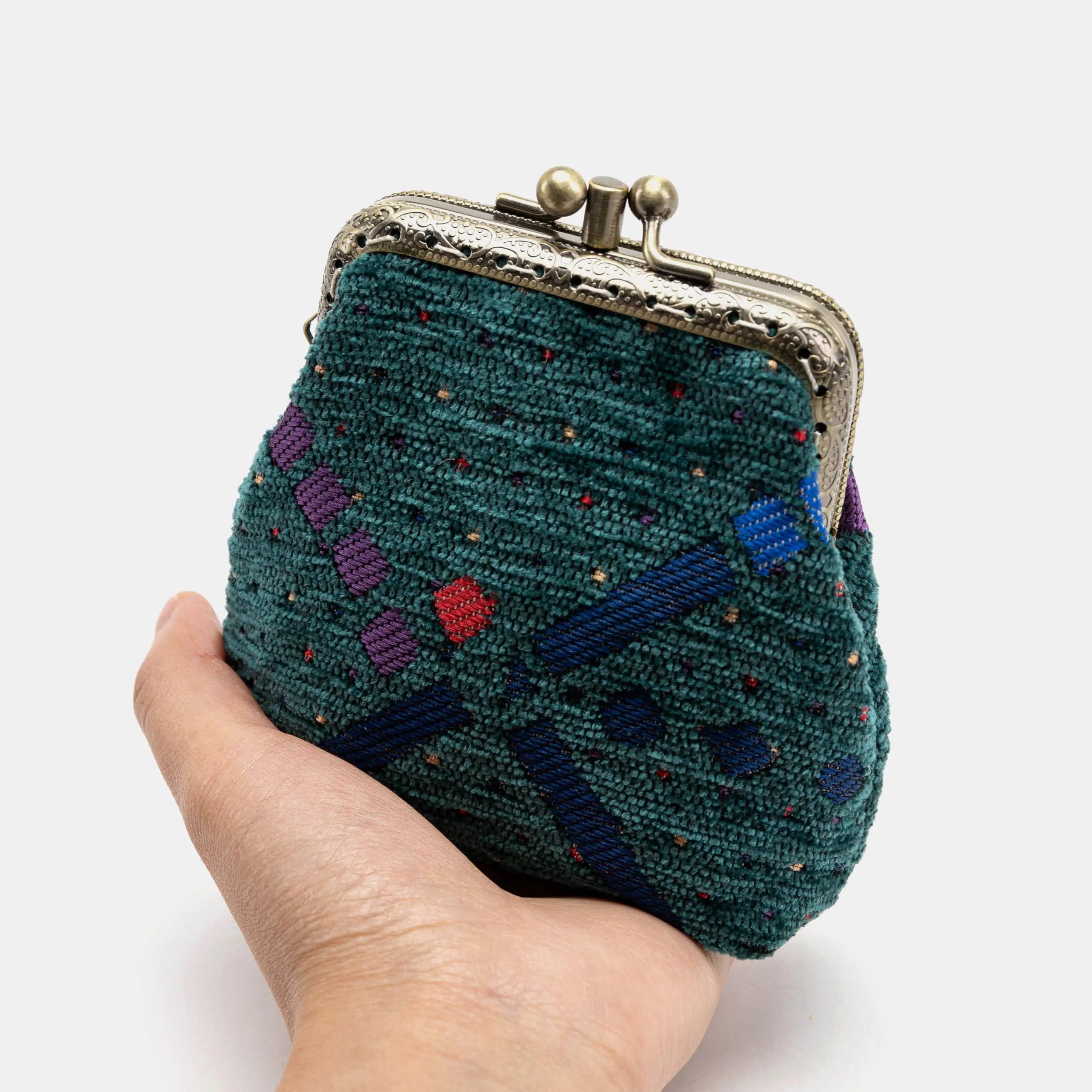 PDX Portland Airport Double Kiss Clasp Coin Purse of America main