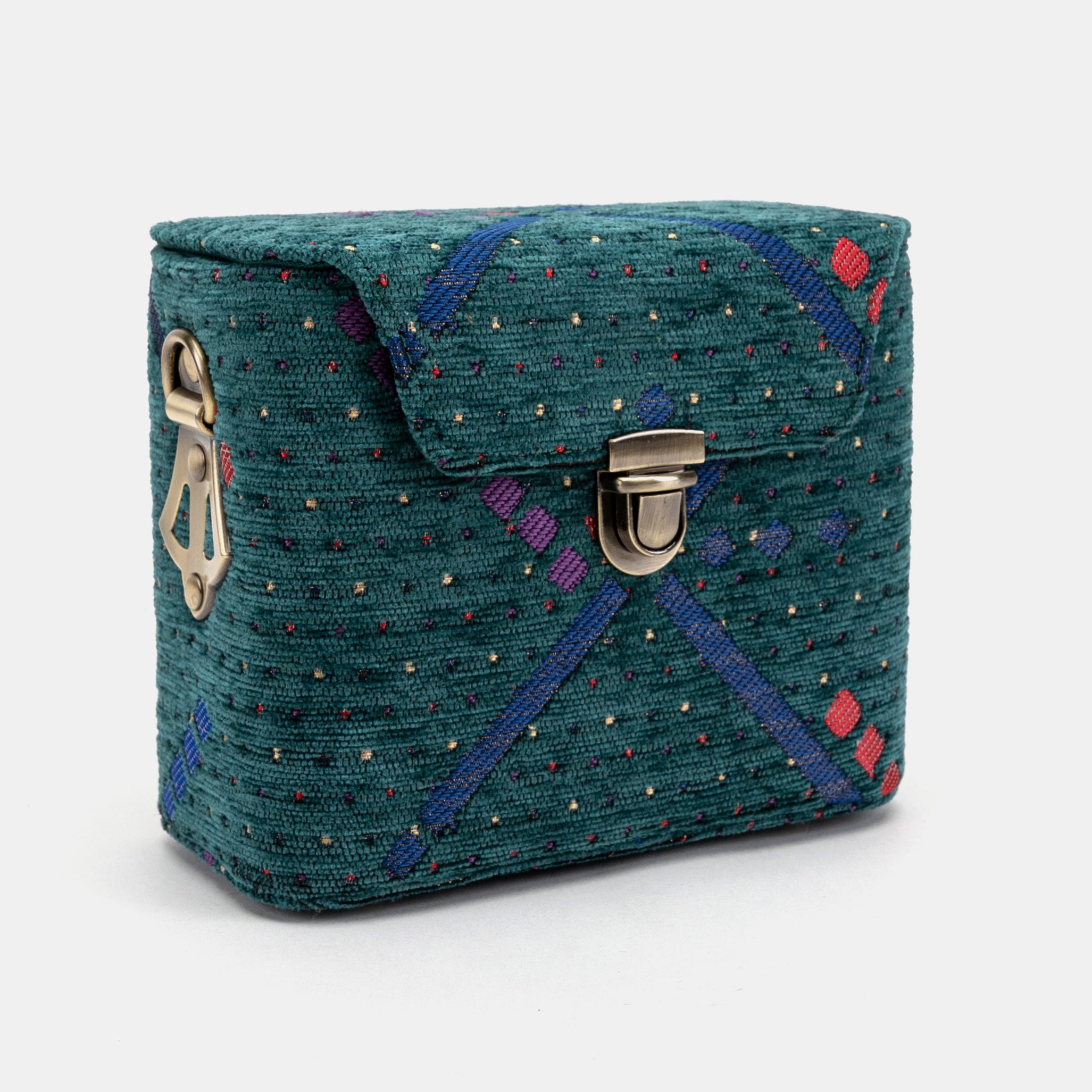 PDX Portland Airport Emma Small Train Case Crossbody inside