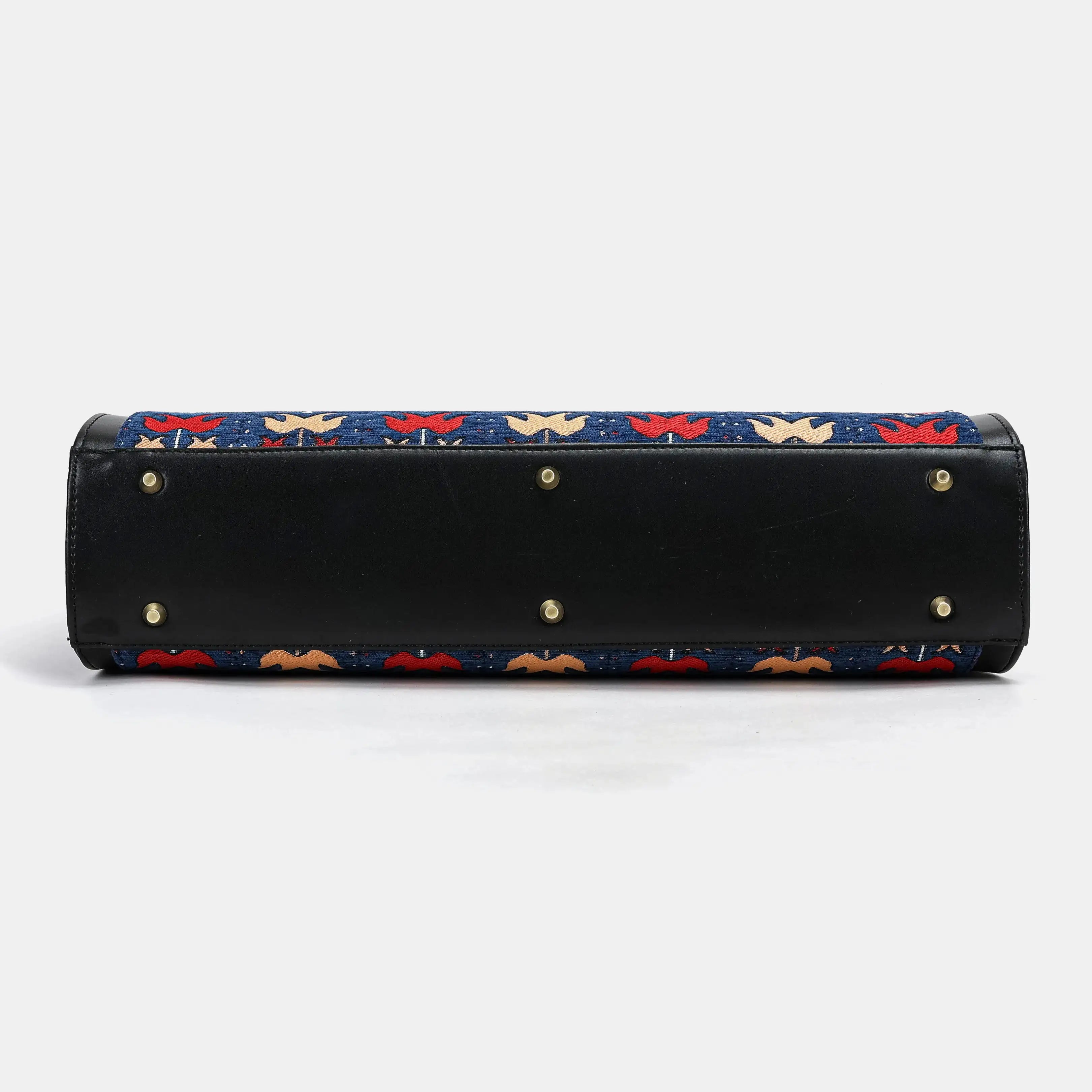 Poppy Bloom Business Tote of America  bottom