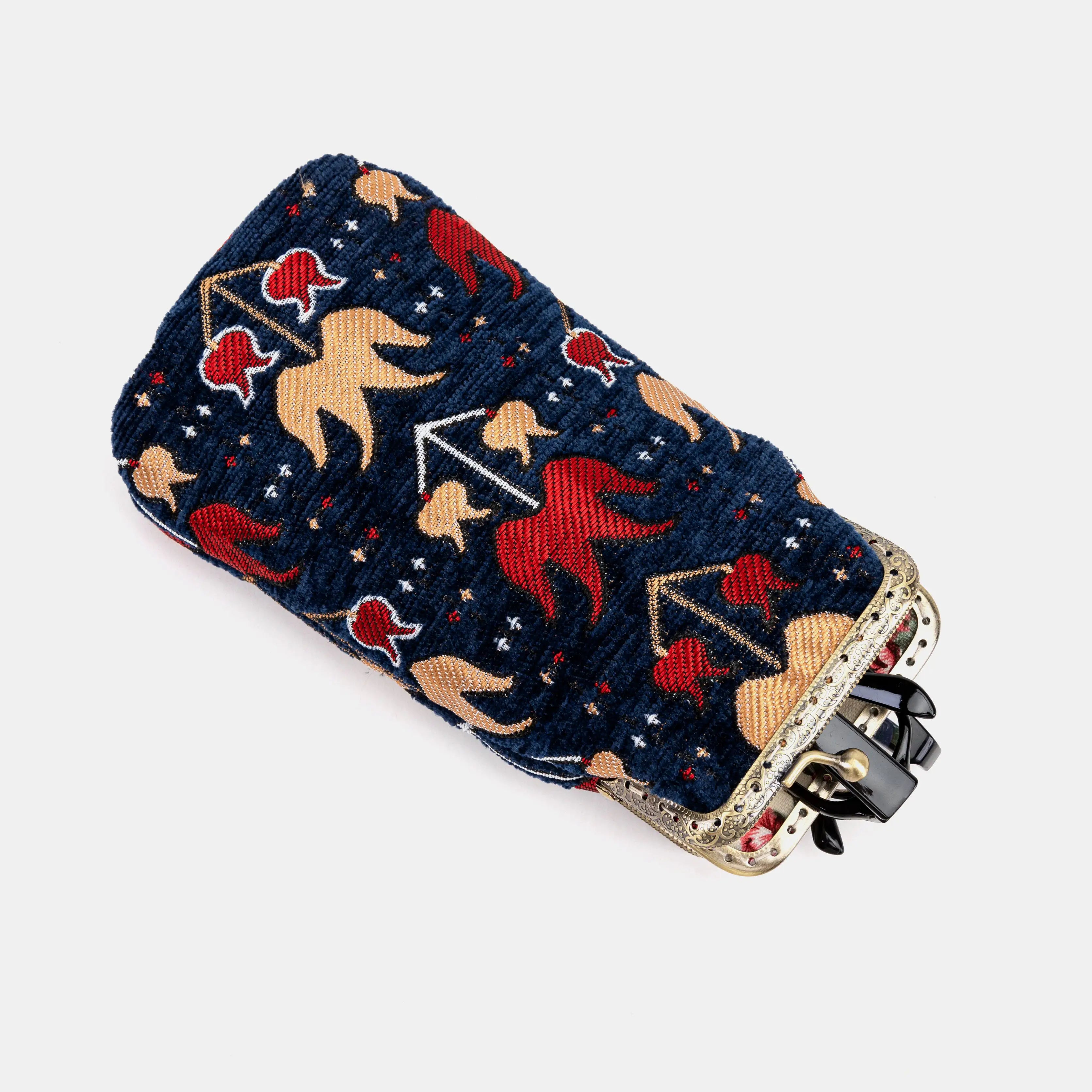 Opium Poppy Carpet Eyeglasses Case of America Lay flat-3