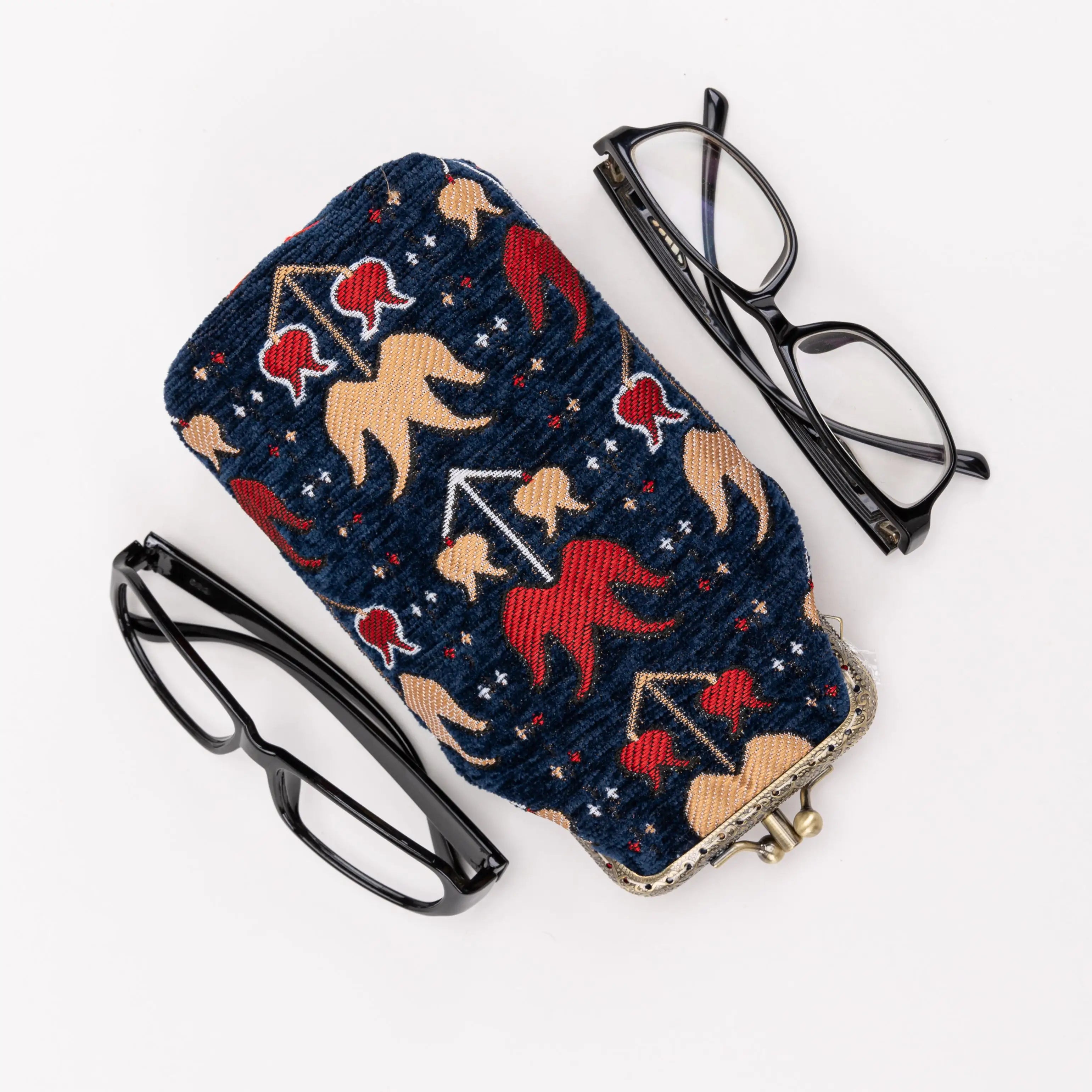Opium Poppy Carpet Eyeglasses Case of America with to glasses-2