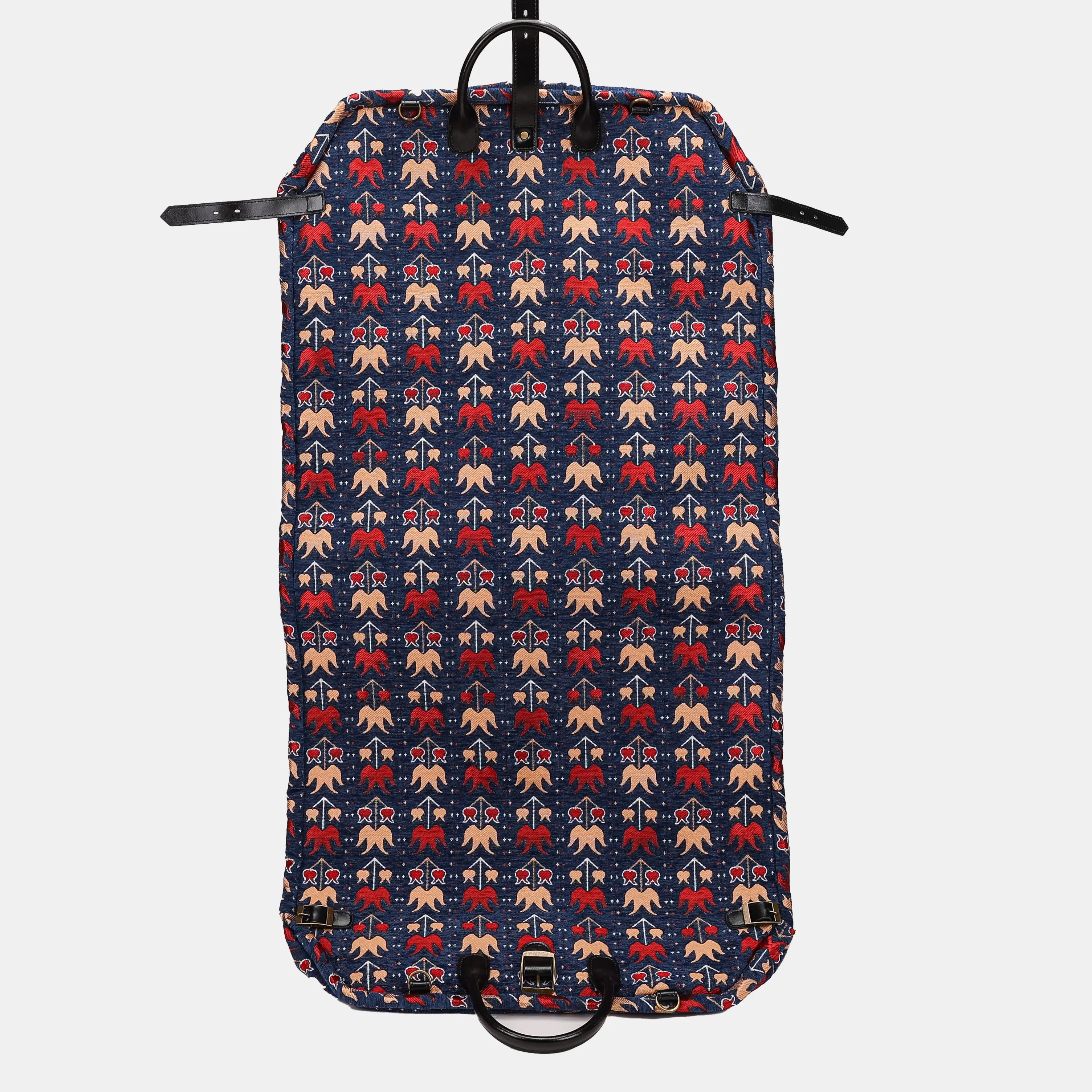 Poppy Bloom Garment Carpet Bag Carpetbag of America back