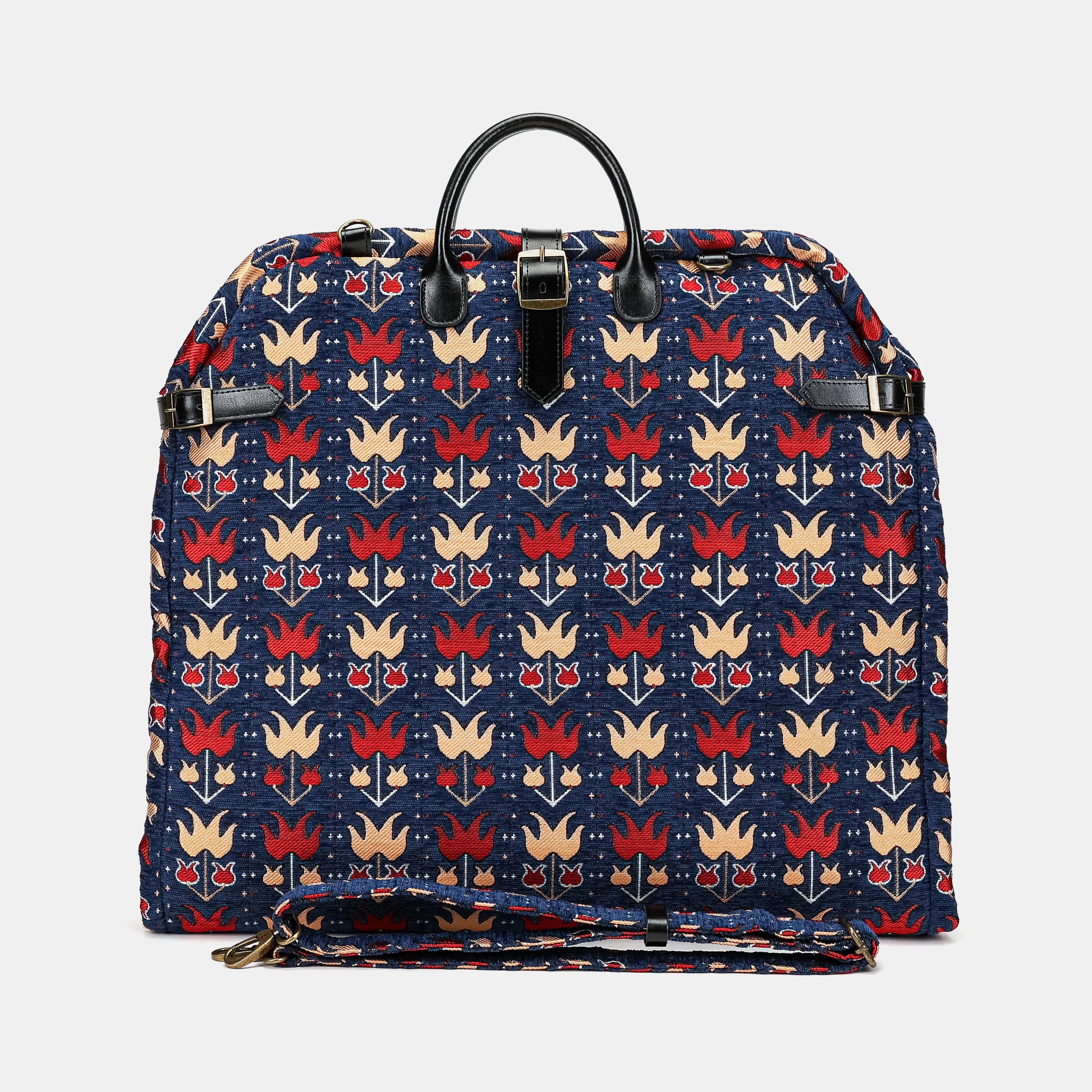 Poppy Bloom Garment Carpet Bag Carpetbag of America main