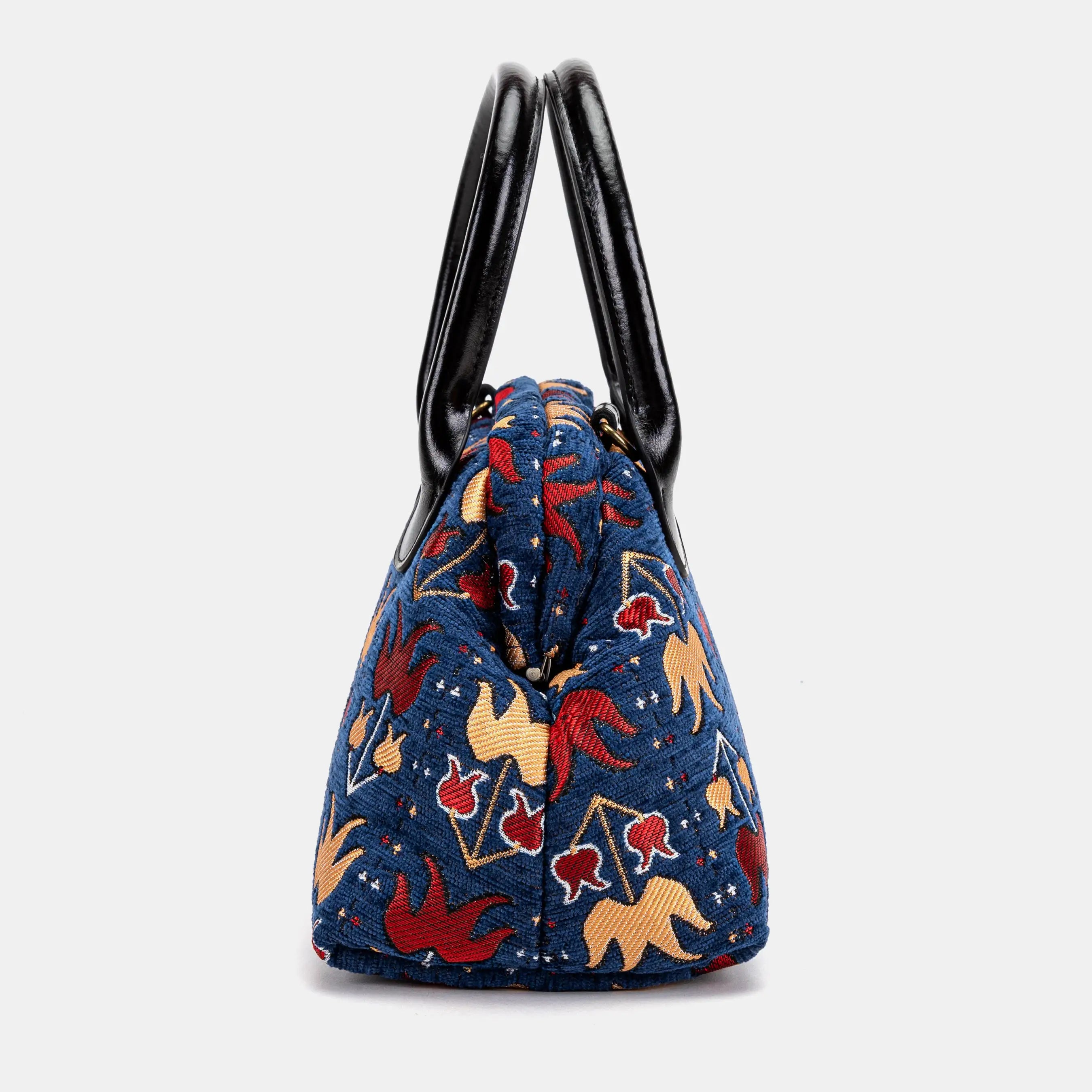 Poppy Bloom Carpet Satchel side