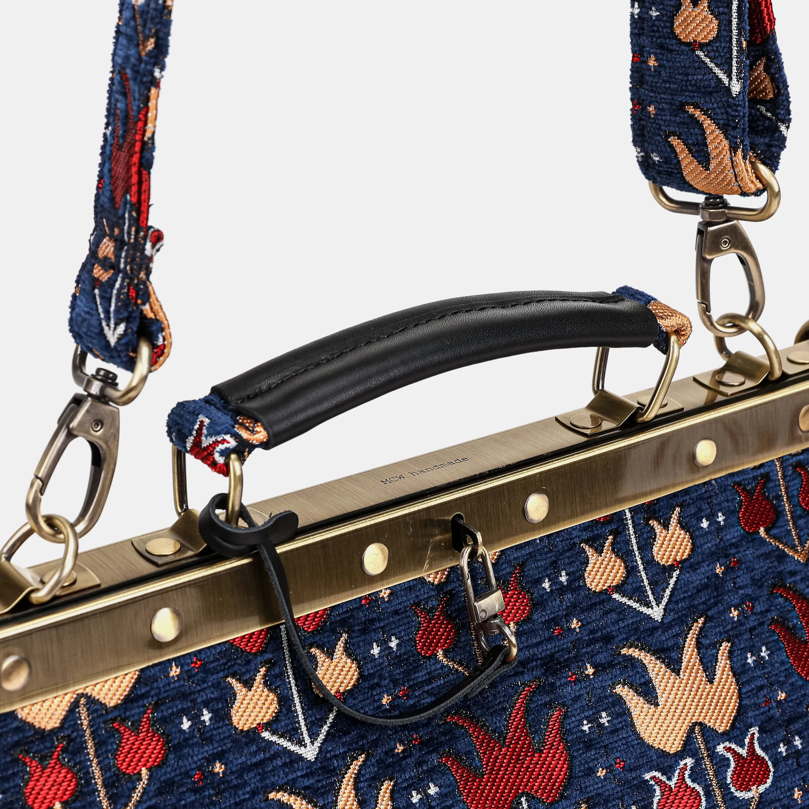 Poppy Bloom Celine Carpet Gladstone Bag of America  handle
