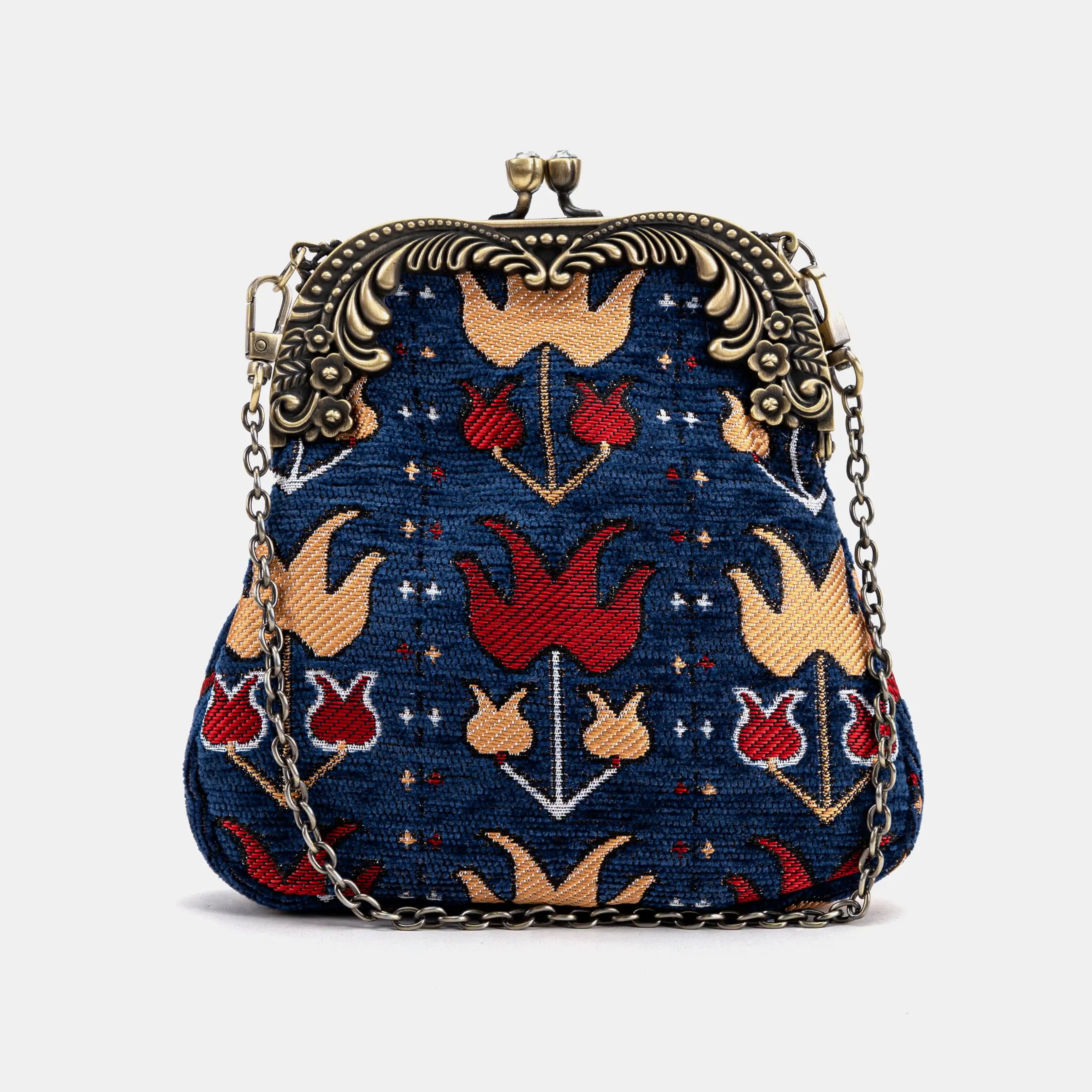 Poppy Bloom Chatelaine Purse Medium carpet bag of America main