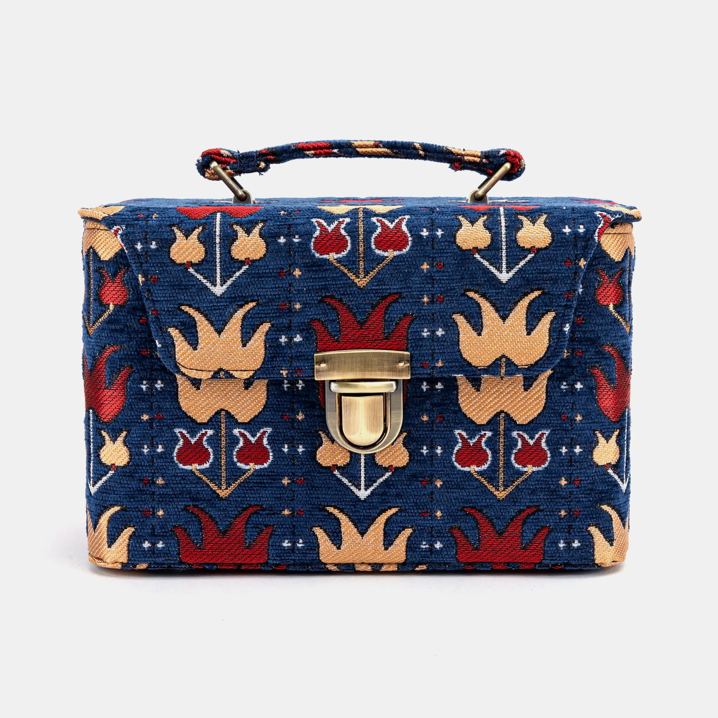 Poppy Bloom Clara Medium Train Case Purse of America front