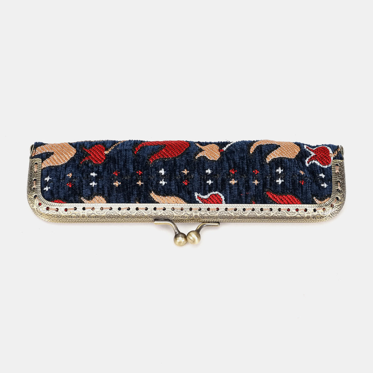 Poppy Bloom Duo Pen Case Carpetbag of America front