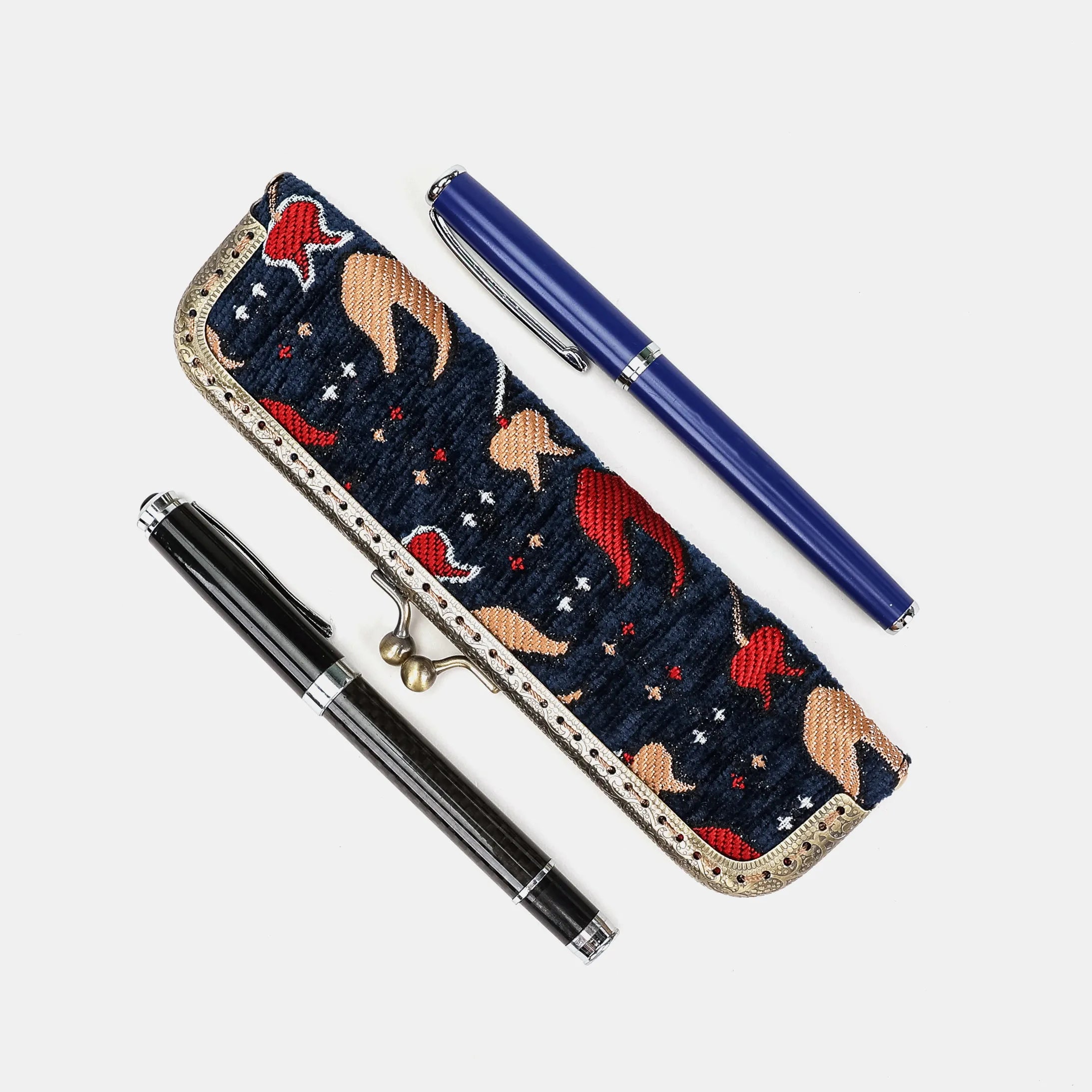 Poppy Bloom Duo Pen Case Carpetbag of America primary