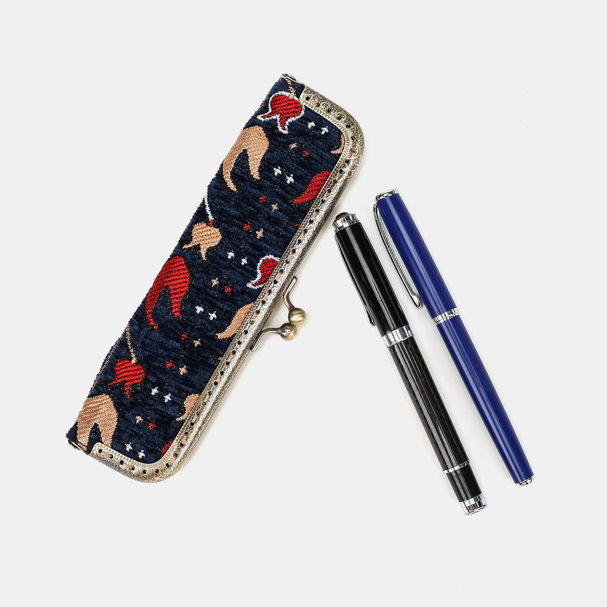 Poppy Bloom Duo Pen Case Carpetbag of America main