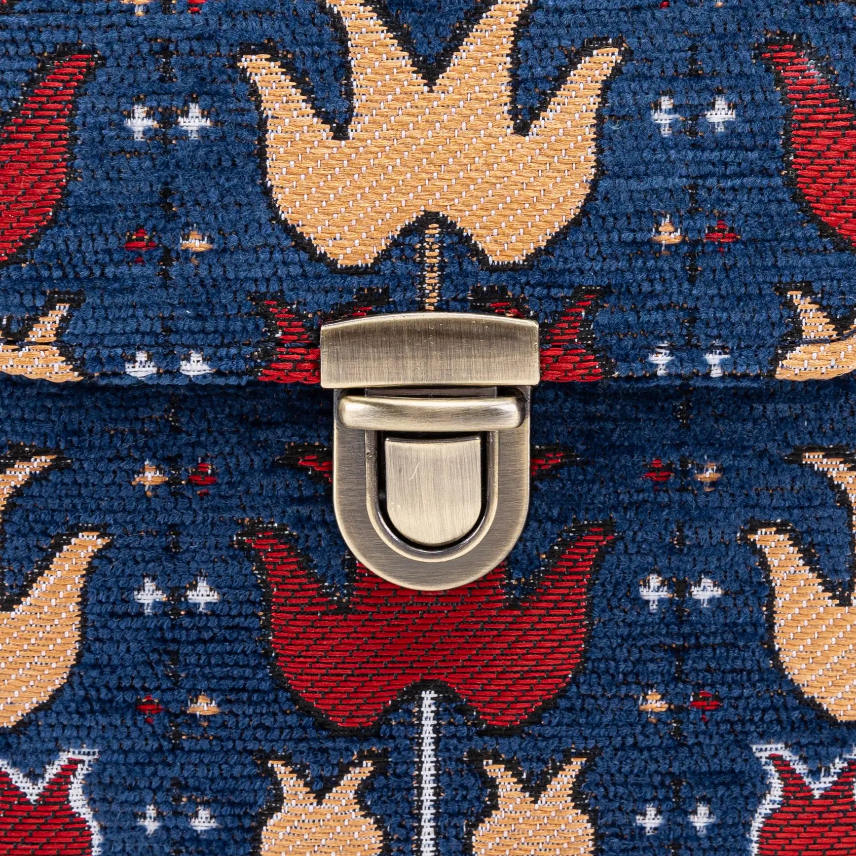 Poppy Bloom Emma Small Train Case Crossbody of America tuck lock