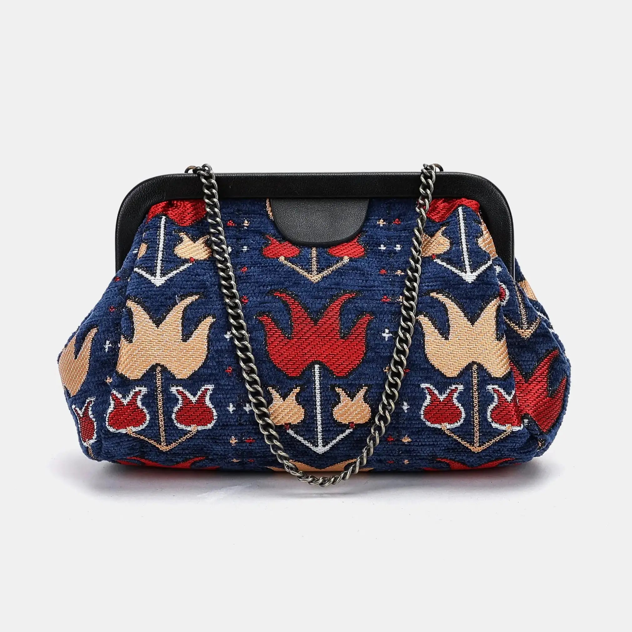 Poppy Bloom Evening Bag Clutch Carpetbag of America main