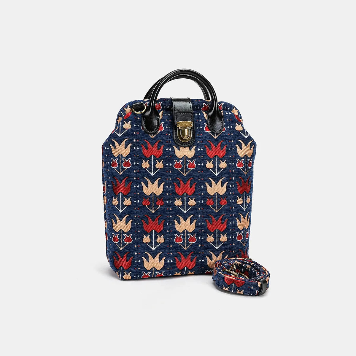 Poppy Bloom Carpet Everyday Backpack Carpetbag of America main