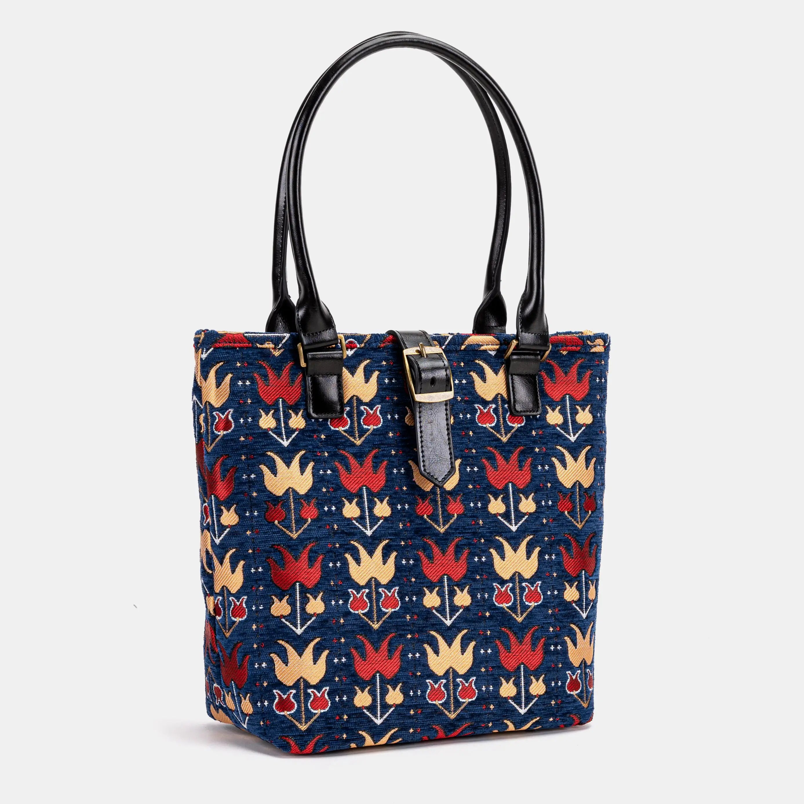 Poppy Bloom Everyday Tote Bag of America front side