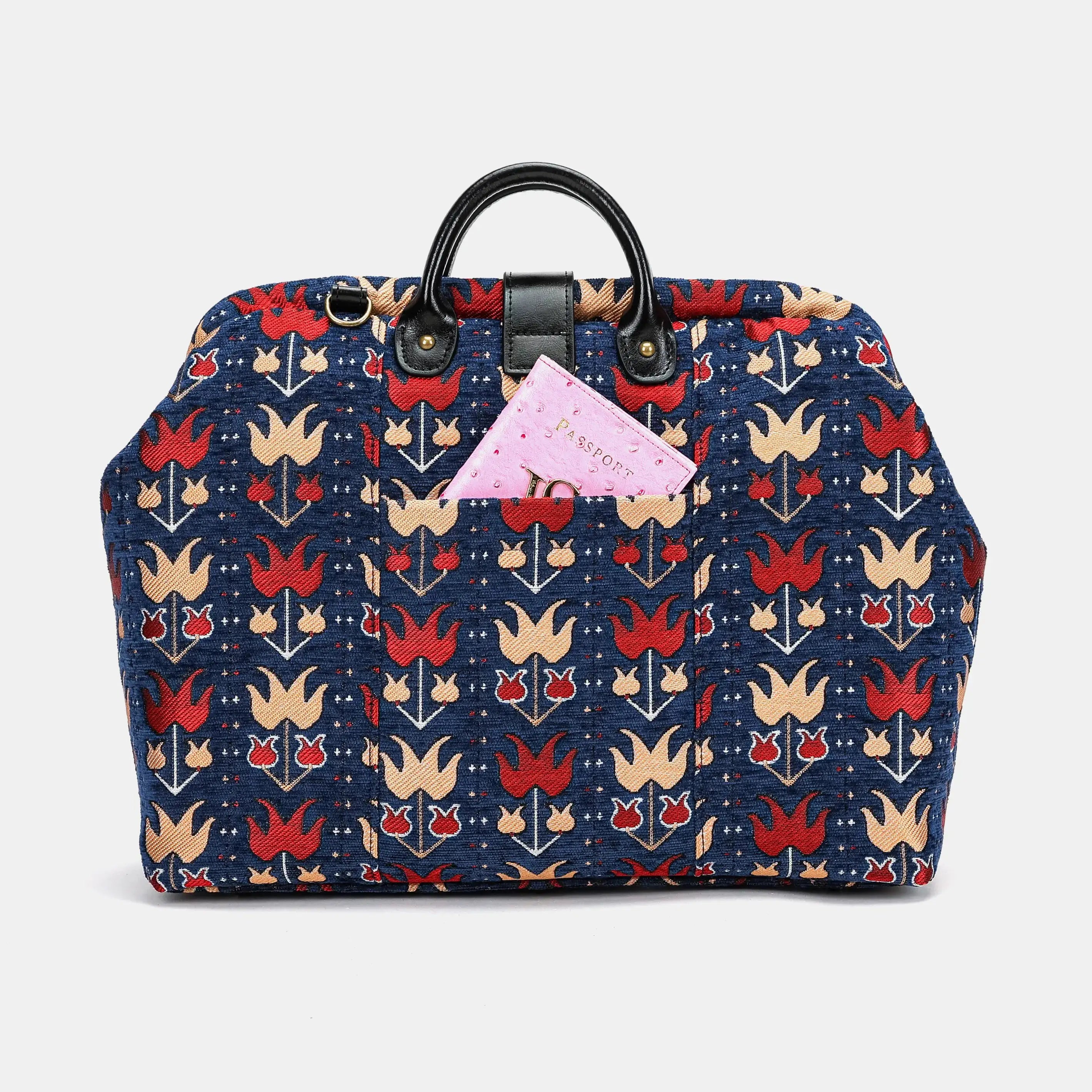 Poppy Bloom Carpetbag of America back