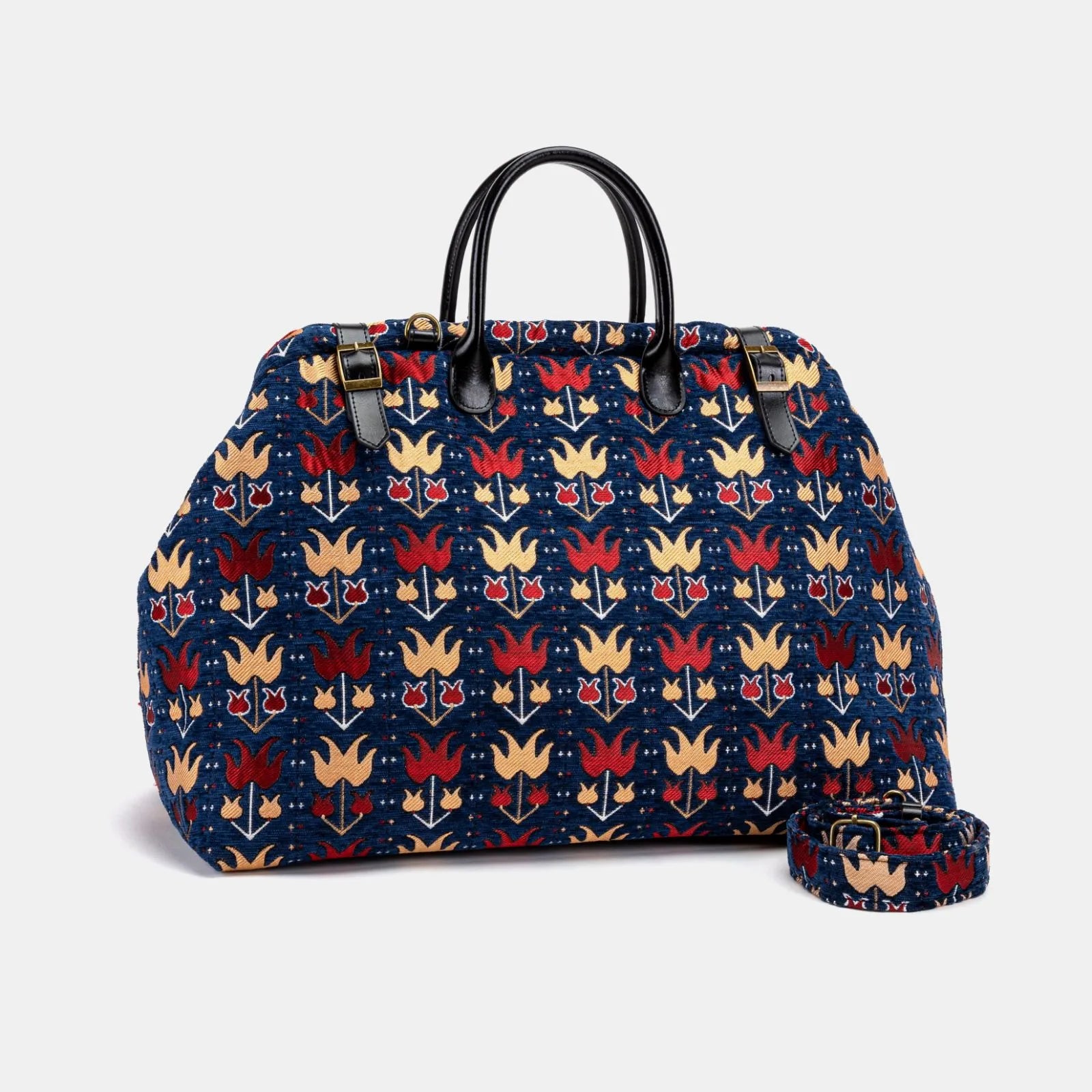 Poppy Bloom Large Carpetbag of America with strap