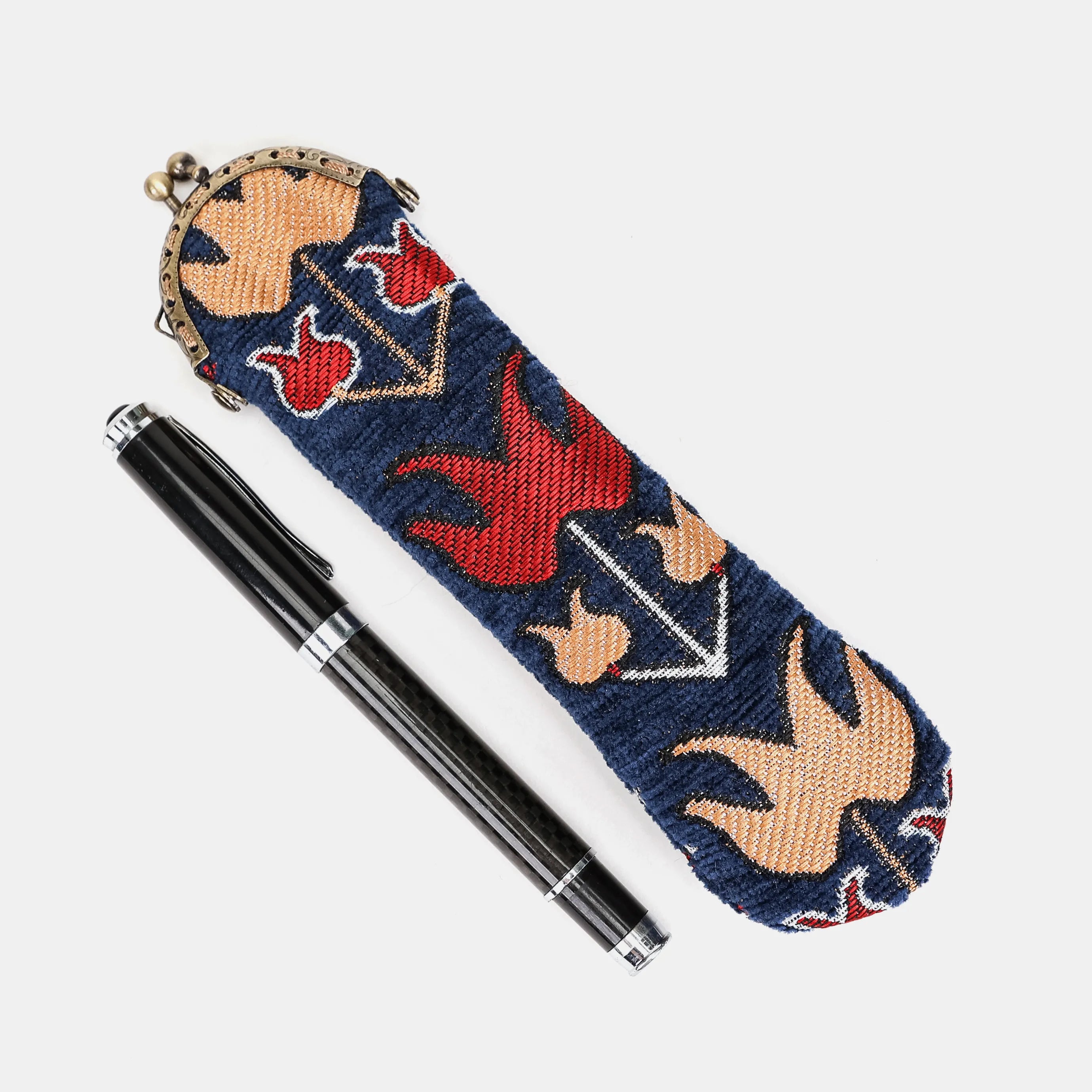 Poppy Bloom Solo Pen Case Carpetbag of America main