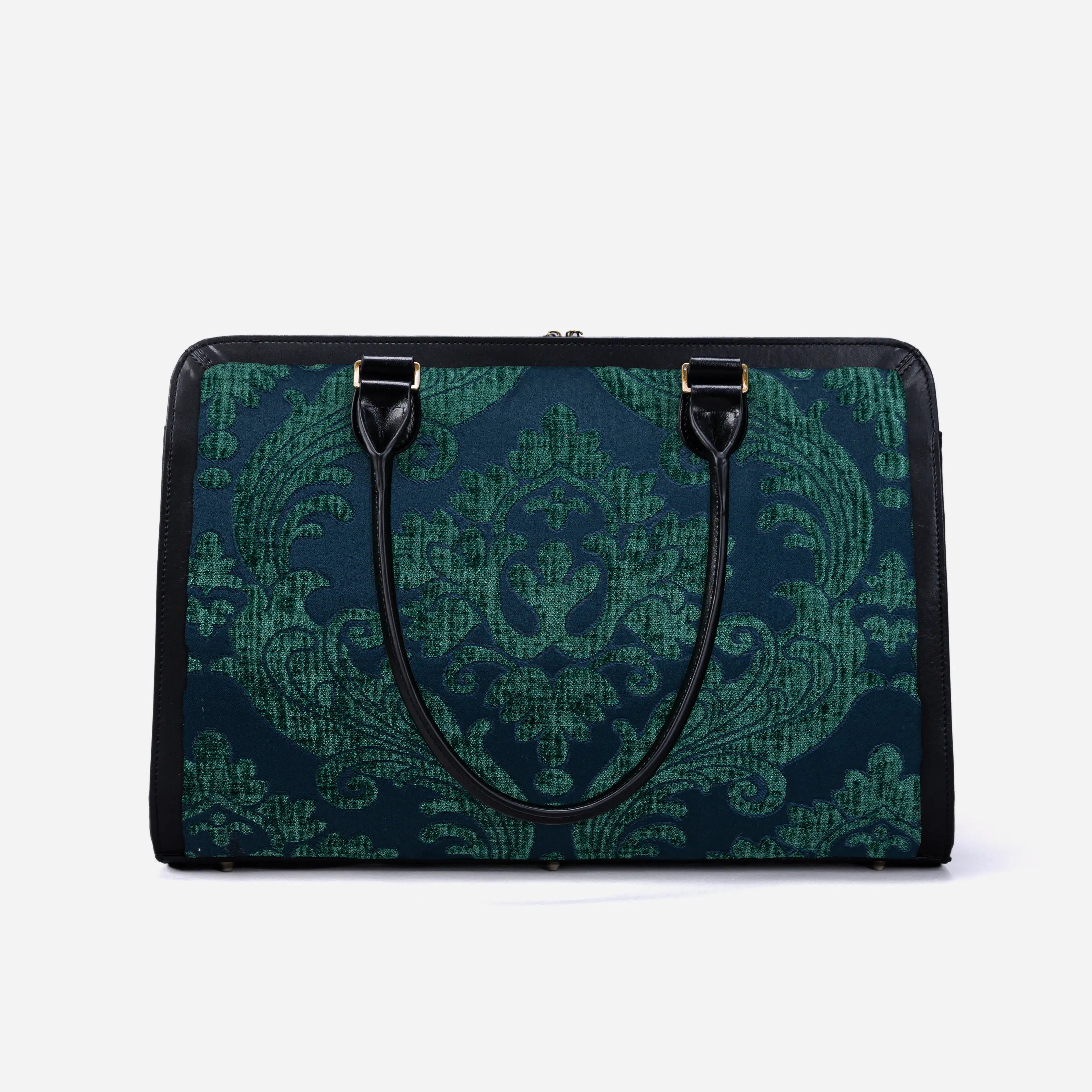 Queen Hunter Green Business Tote of America back