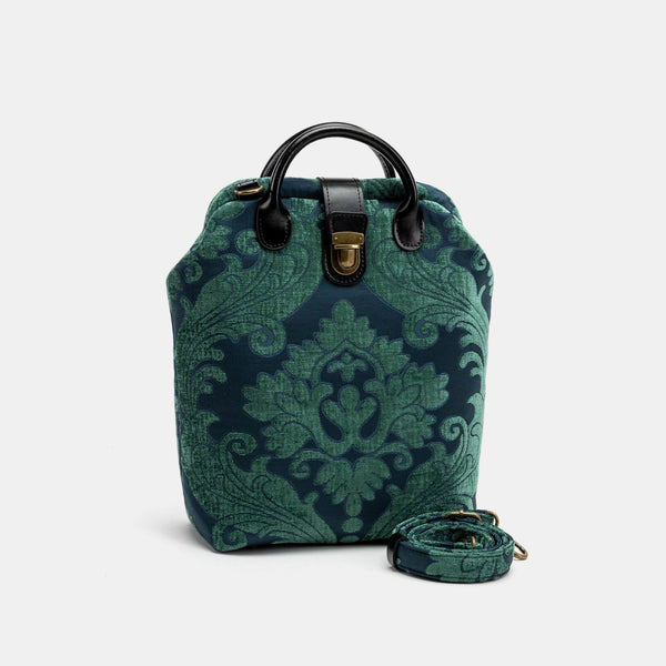 Queen Hunter Green Carpet Everyday Backpack Carpetbag of America