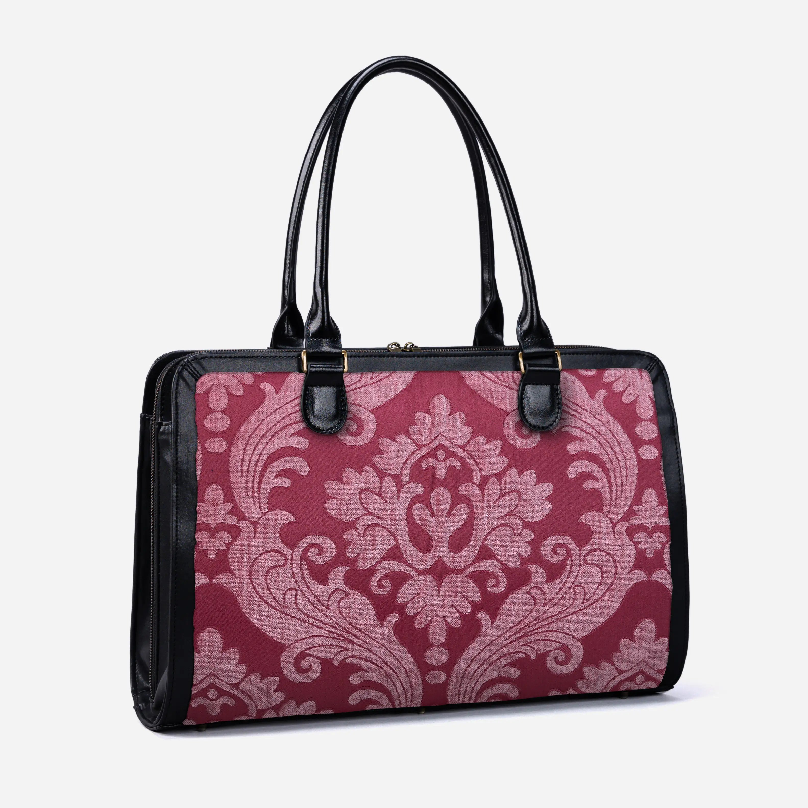 Queen Rose Pink Business Tote of America side front