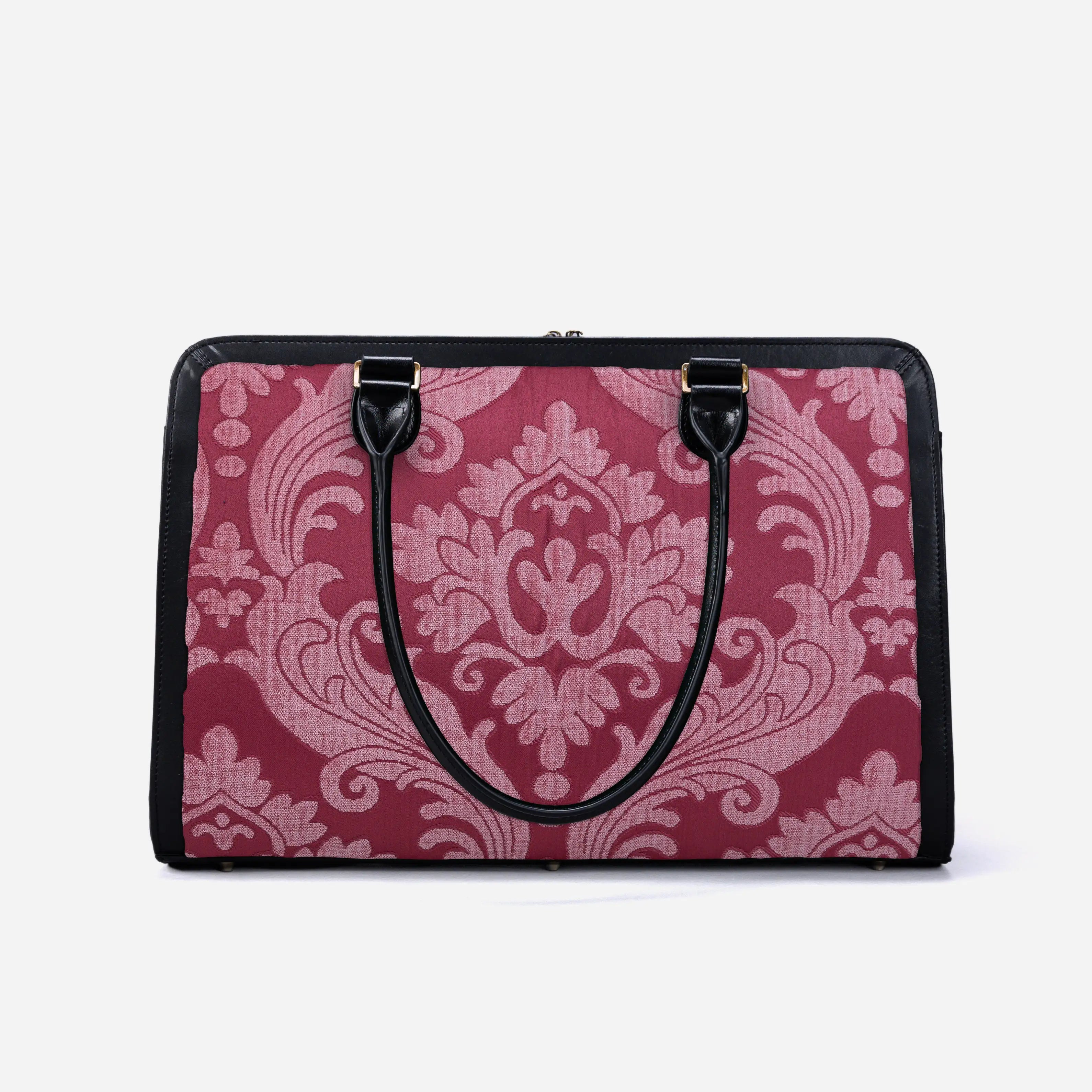 Queen Rose Pink Business Tote of America back
