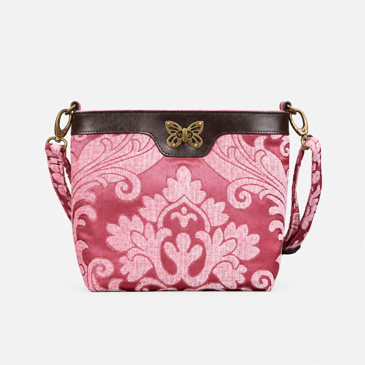Queen Rose Pink Carpet Crossbody Bag carpet bag MCW Handmade of America main