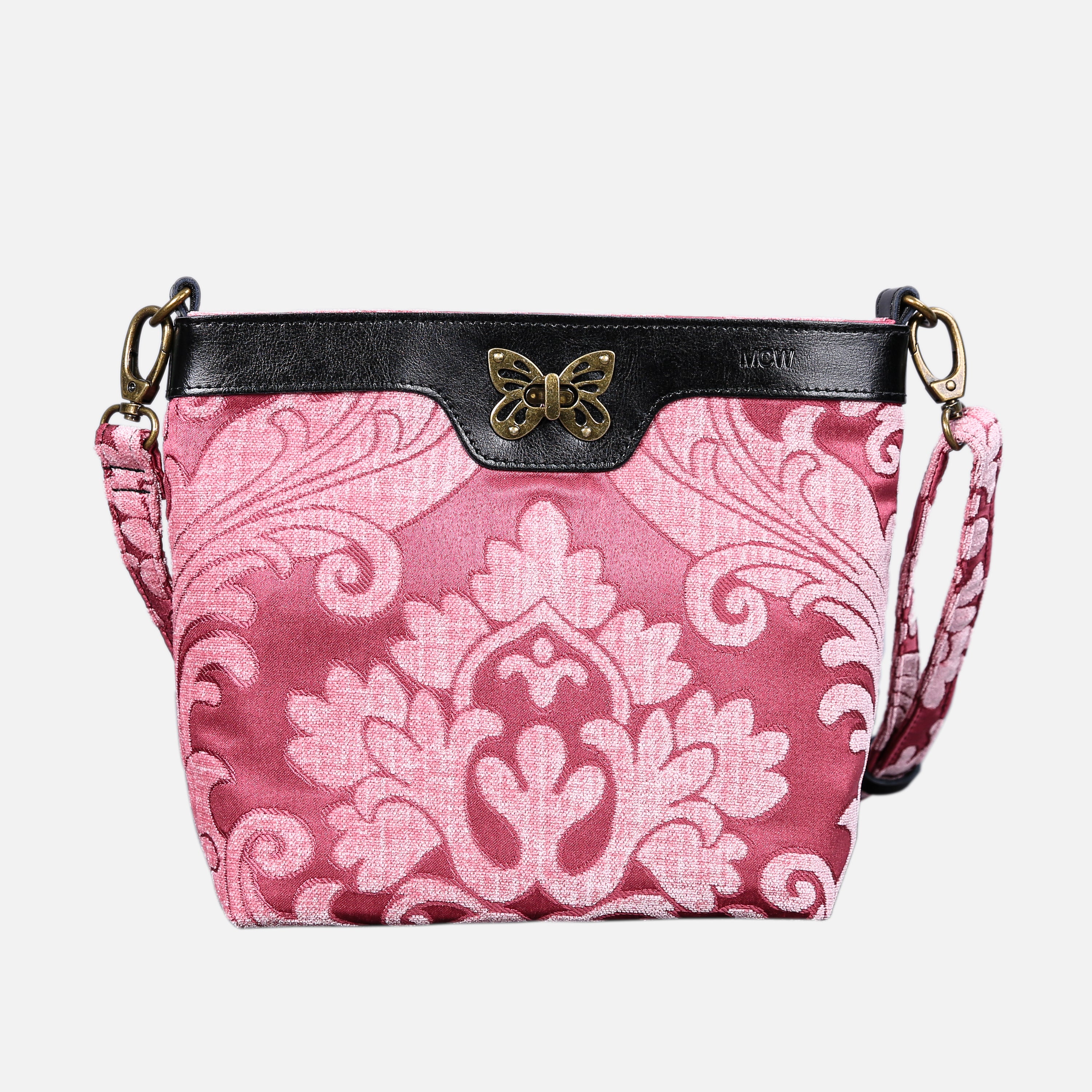 Queen Rose Pink Carpet Crossbody Bag carpet bag MCW Handmade of America main