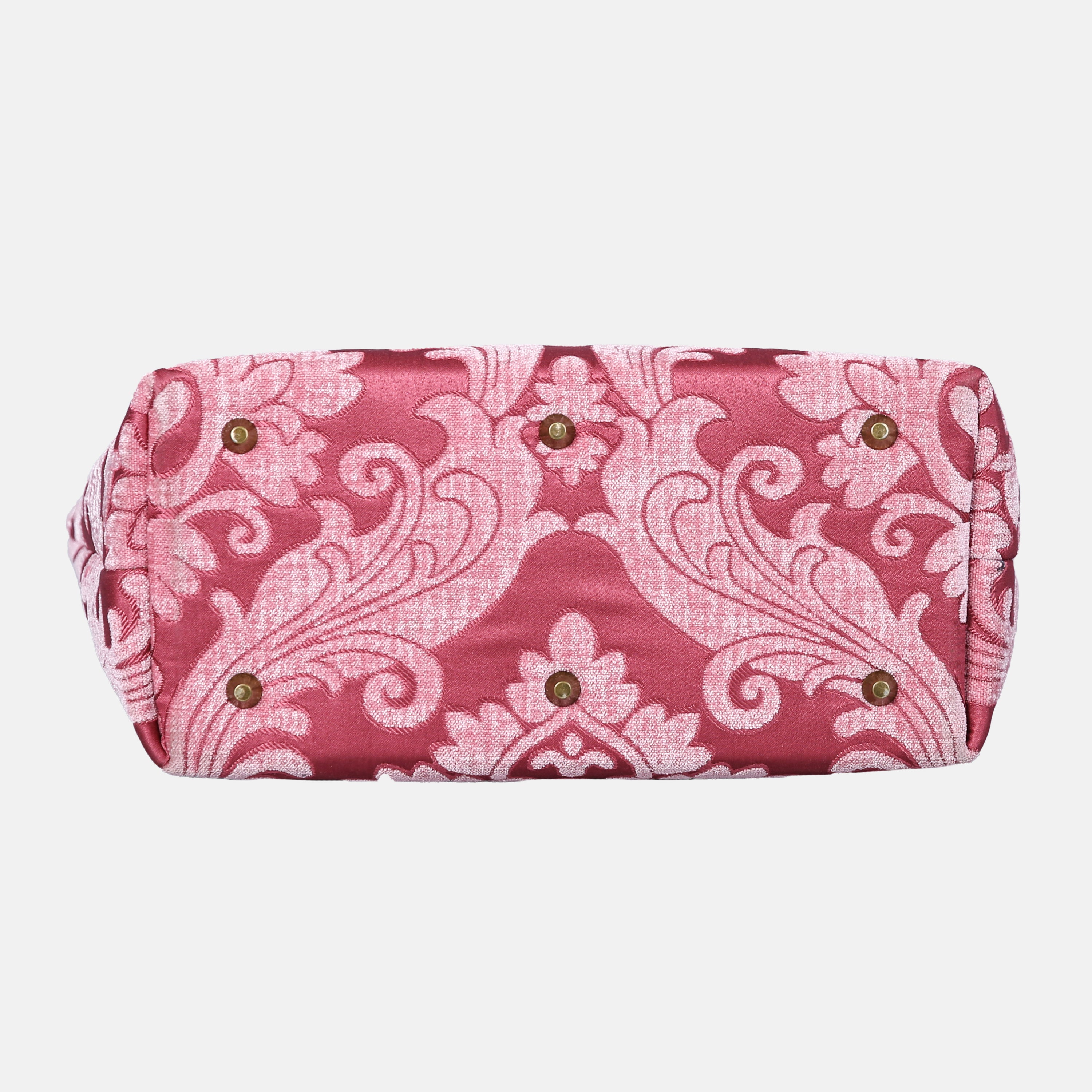 Queen Rose Pink Carpet Tote Shopper carpet bag of America bottom