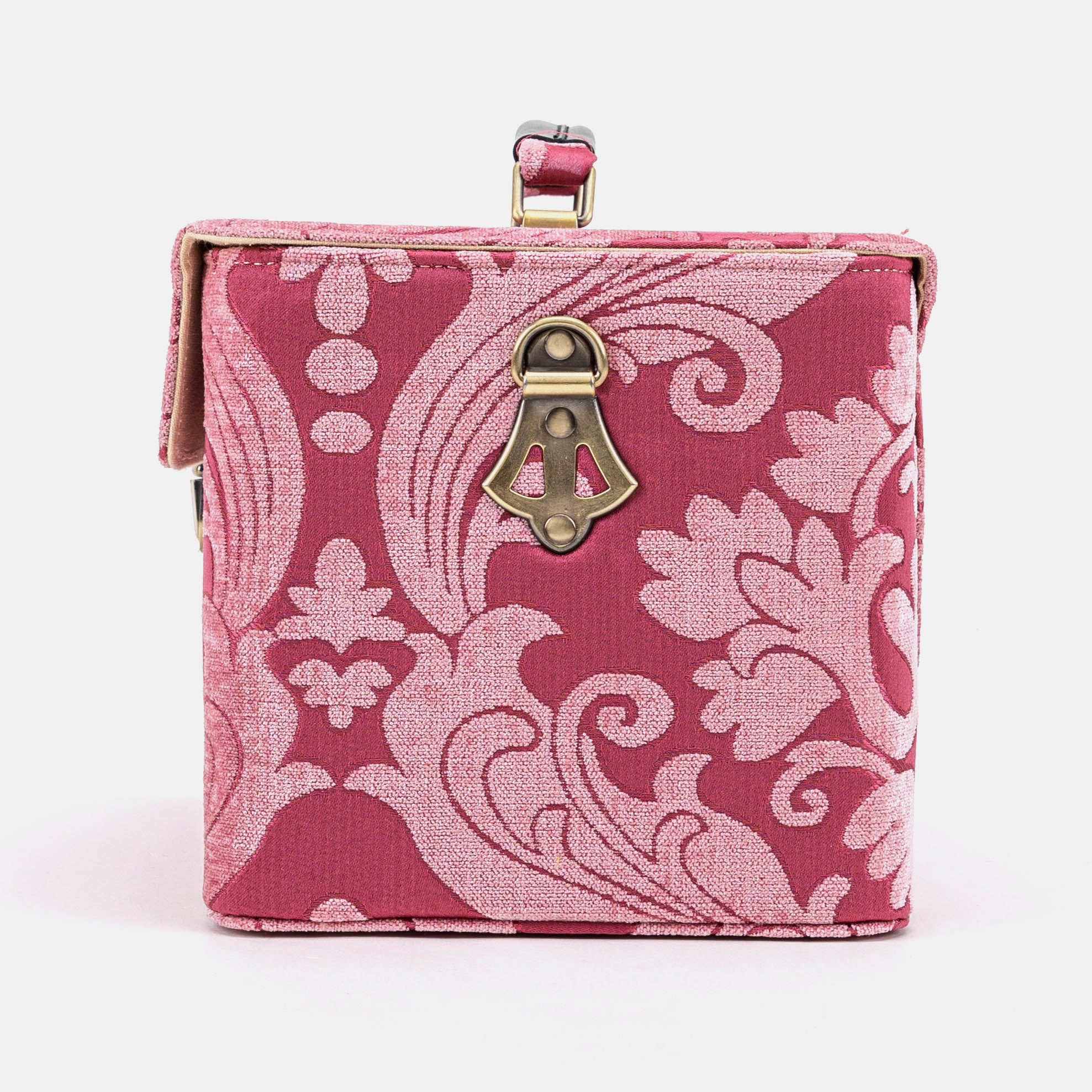Queen Rose Pink Josephine Large Train Case of America side