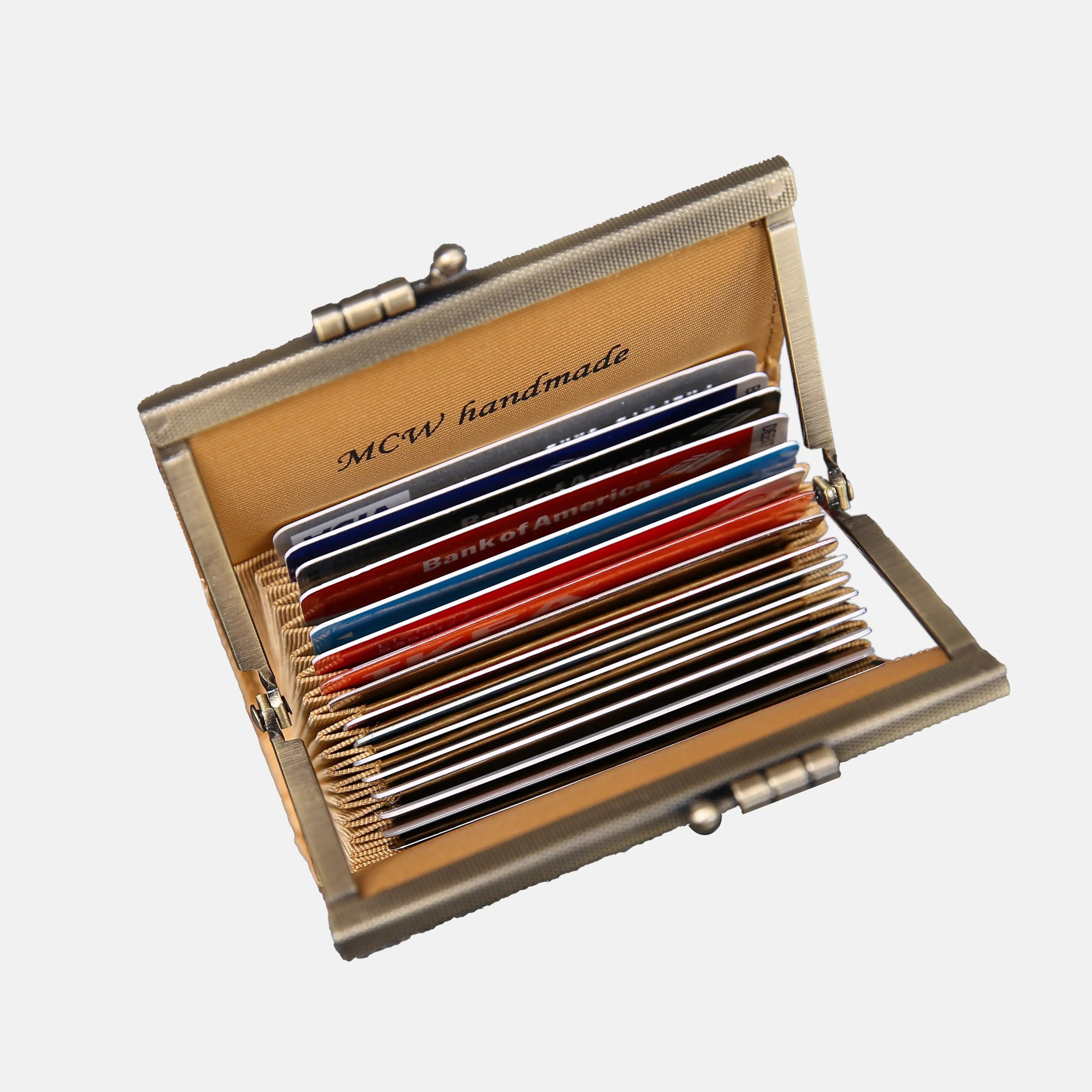 Queen Royal Blue Card Wallet of America 17 slots in use