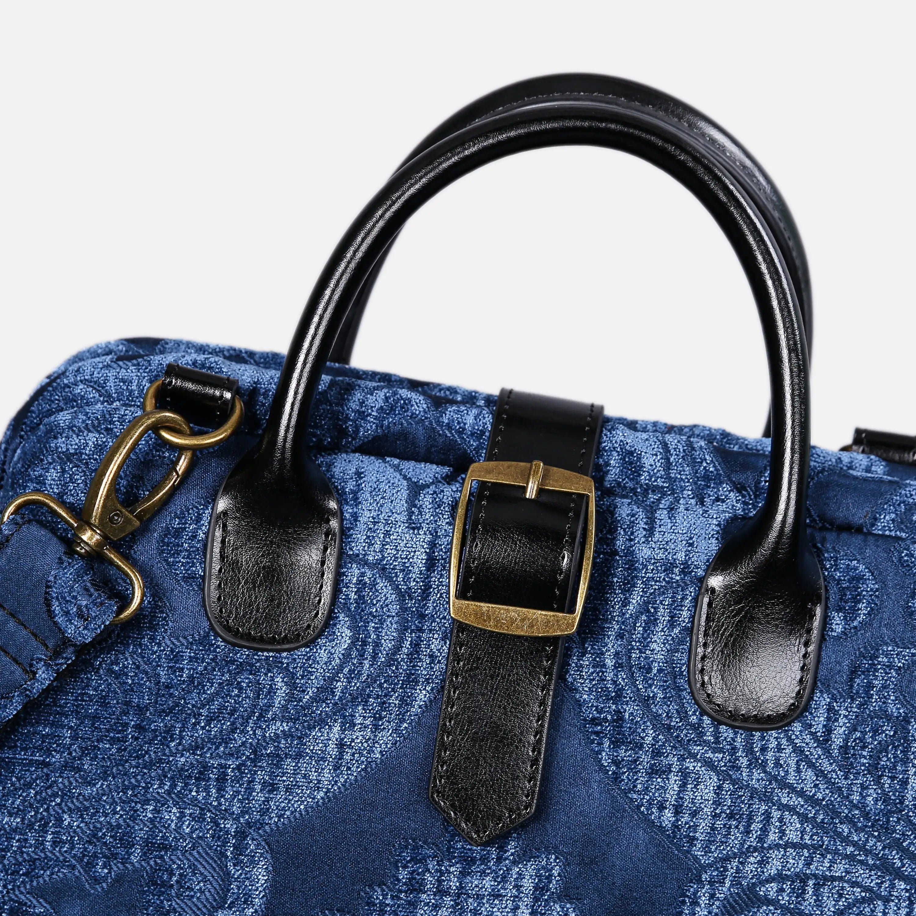 Queen Royal Blue Carpet Laptop Backpack Carpetbag of America buckle