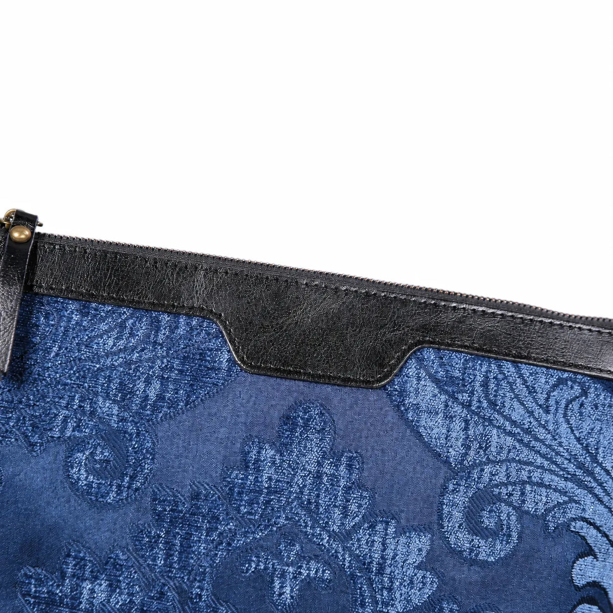 Queen Royal Blue Carpet Makeup Bag carpet bag MCW Handmade of America details